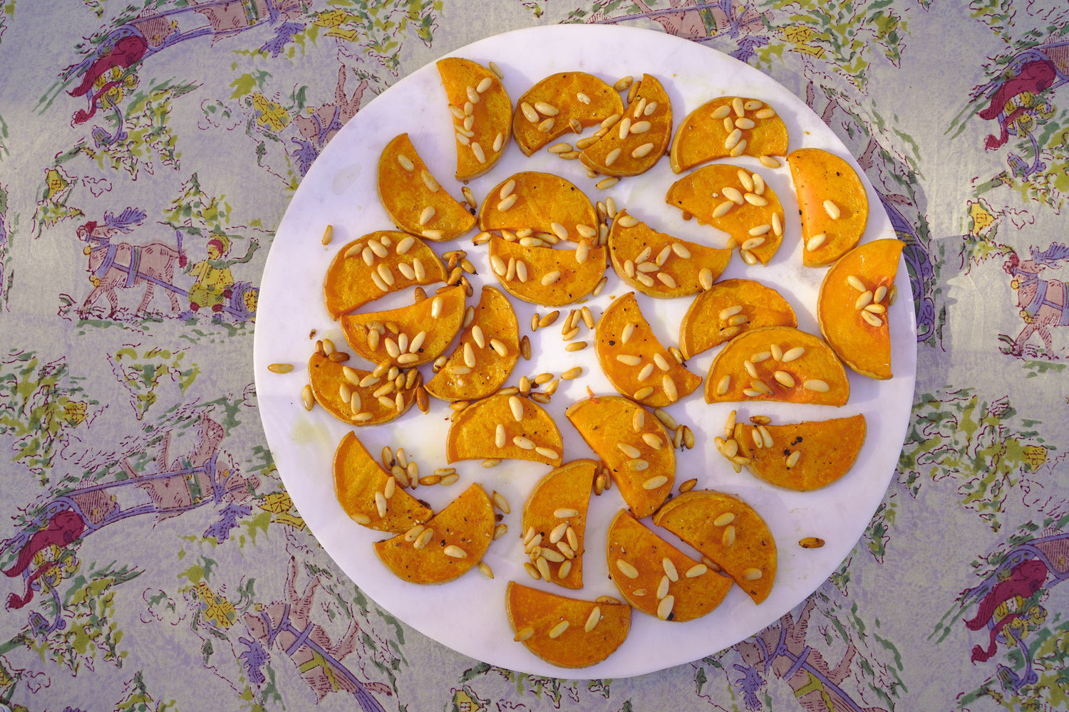 Roasted Butternut Squash with Pine Nuts