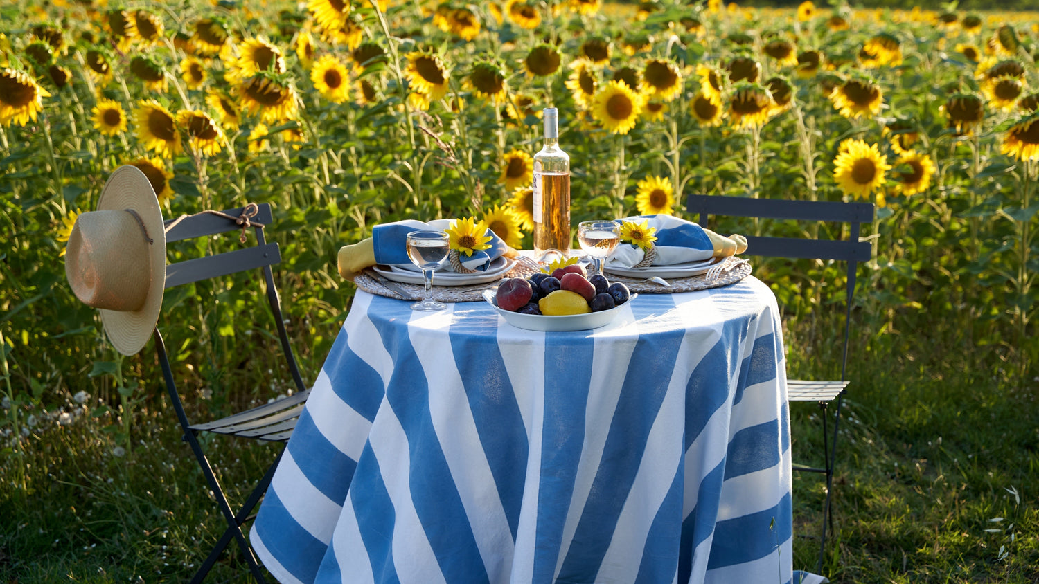 The Making of a French Tablescape featuring St. Tropez Blue Stripes
