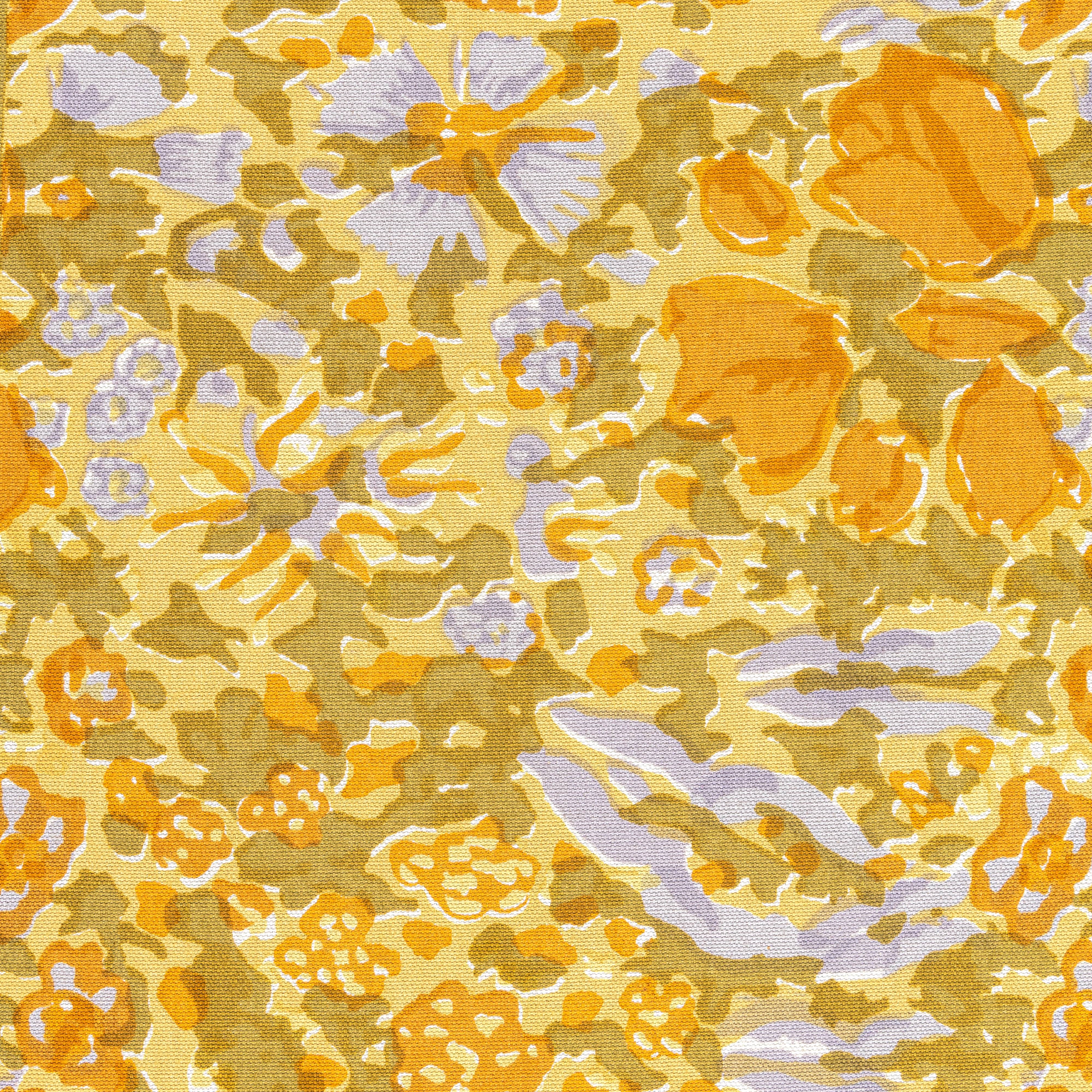 Jardin Tea Towels Mustard & Grey, Set of 3