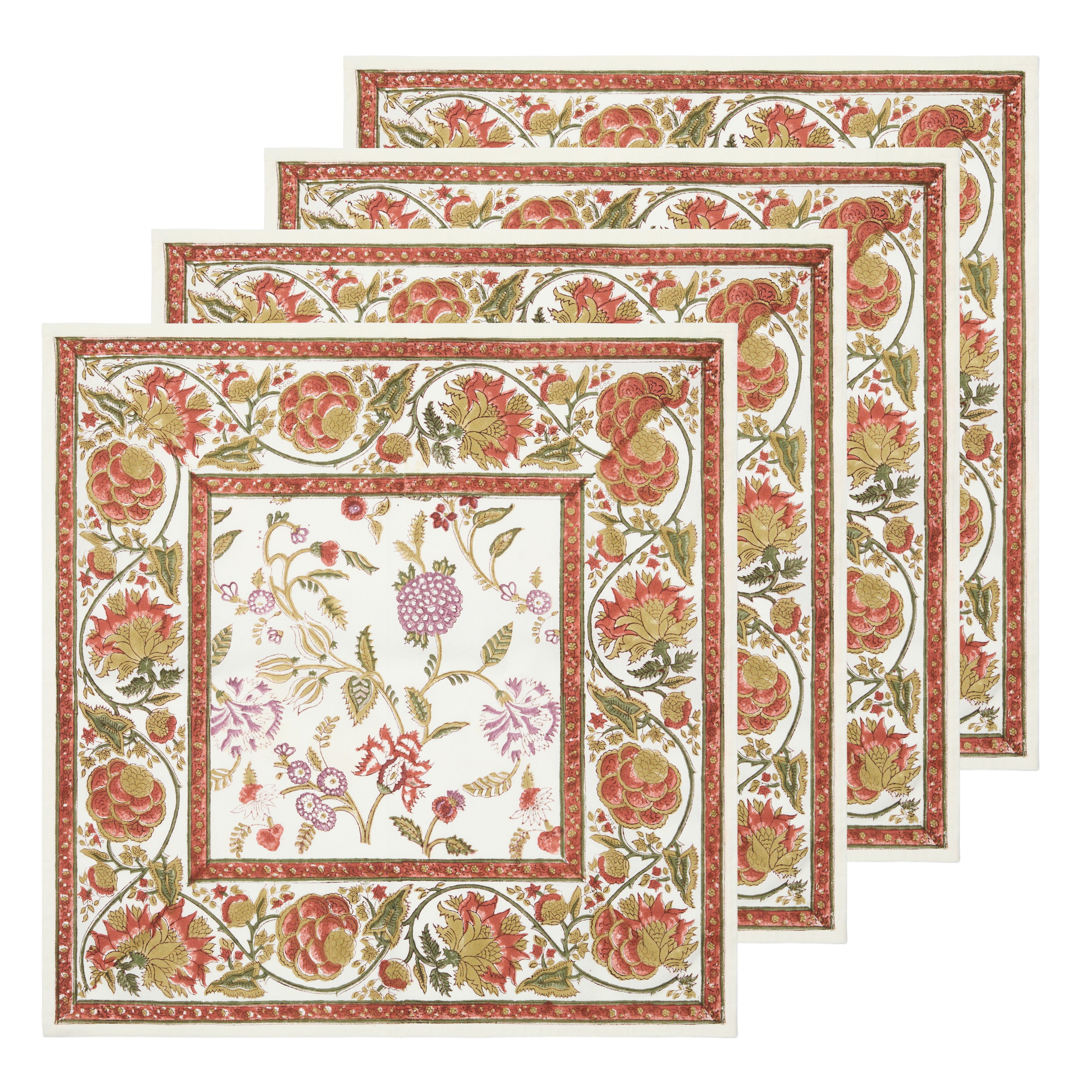 Louise Napkins Multicolor - Set of 4