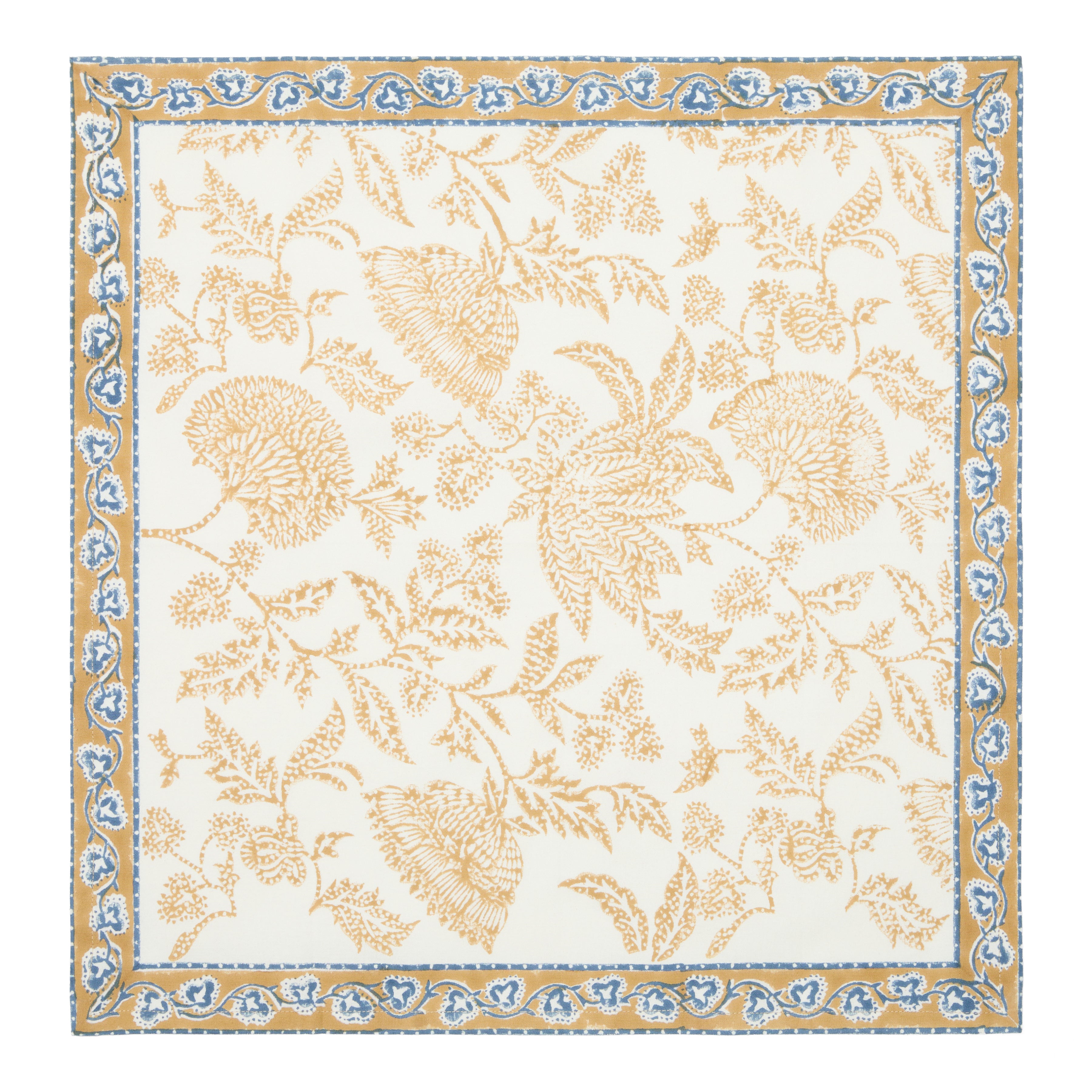 Chloe Napkins Blue & Brown - Set of 4