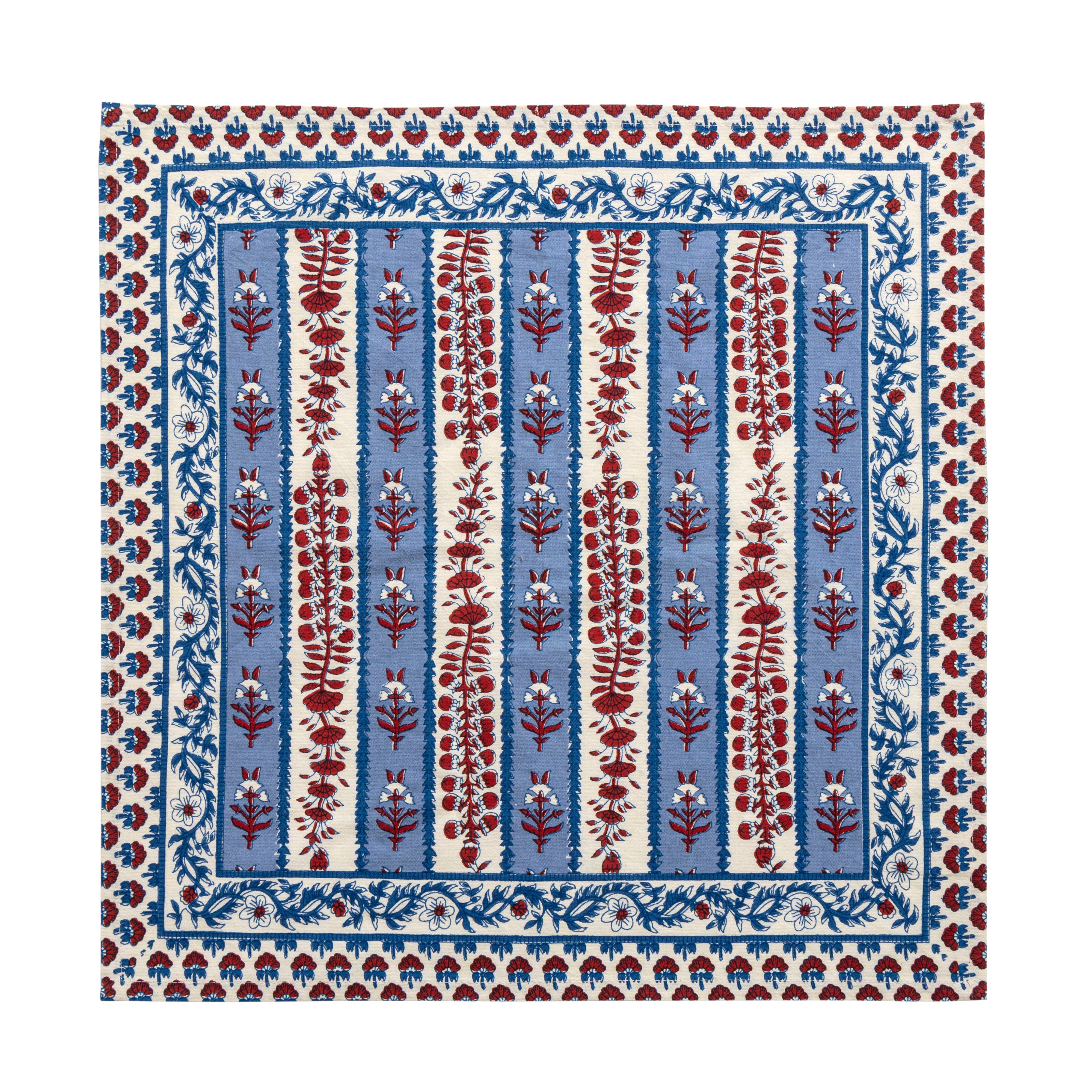 Avignon Napkins Red & Blue, Set of 6