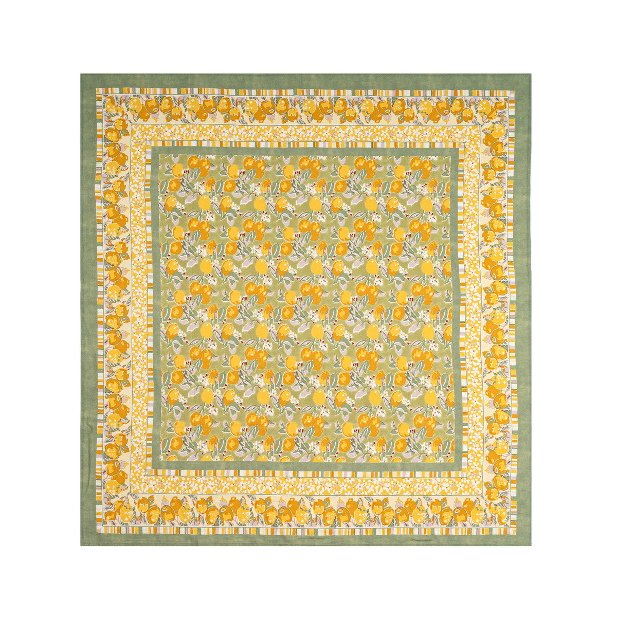 French Tablecloth Citron Vert & Yellow