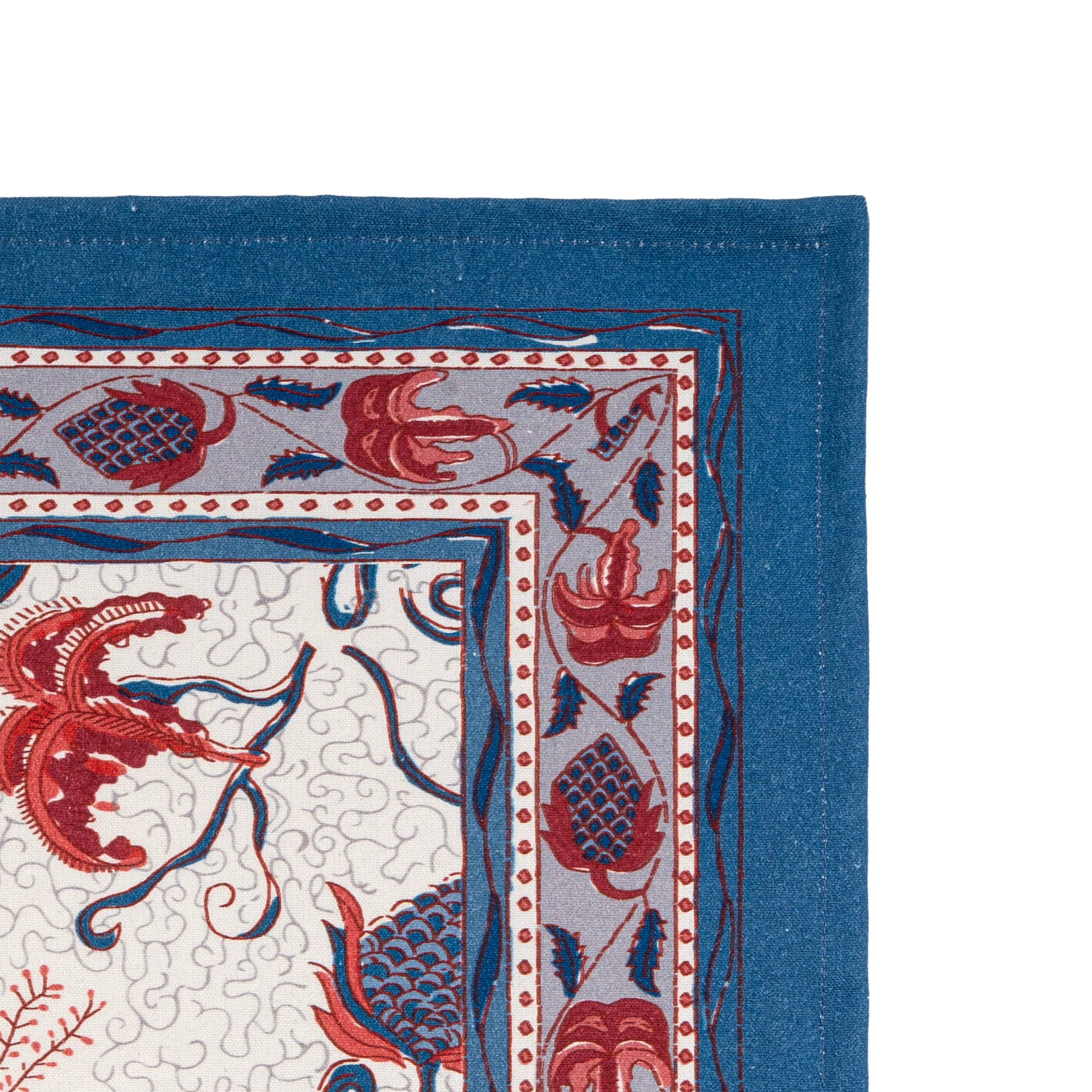 Fleur des Indes Placemats Blue & Red, Set of 6