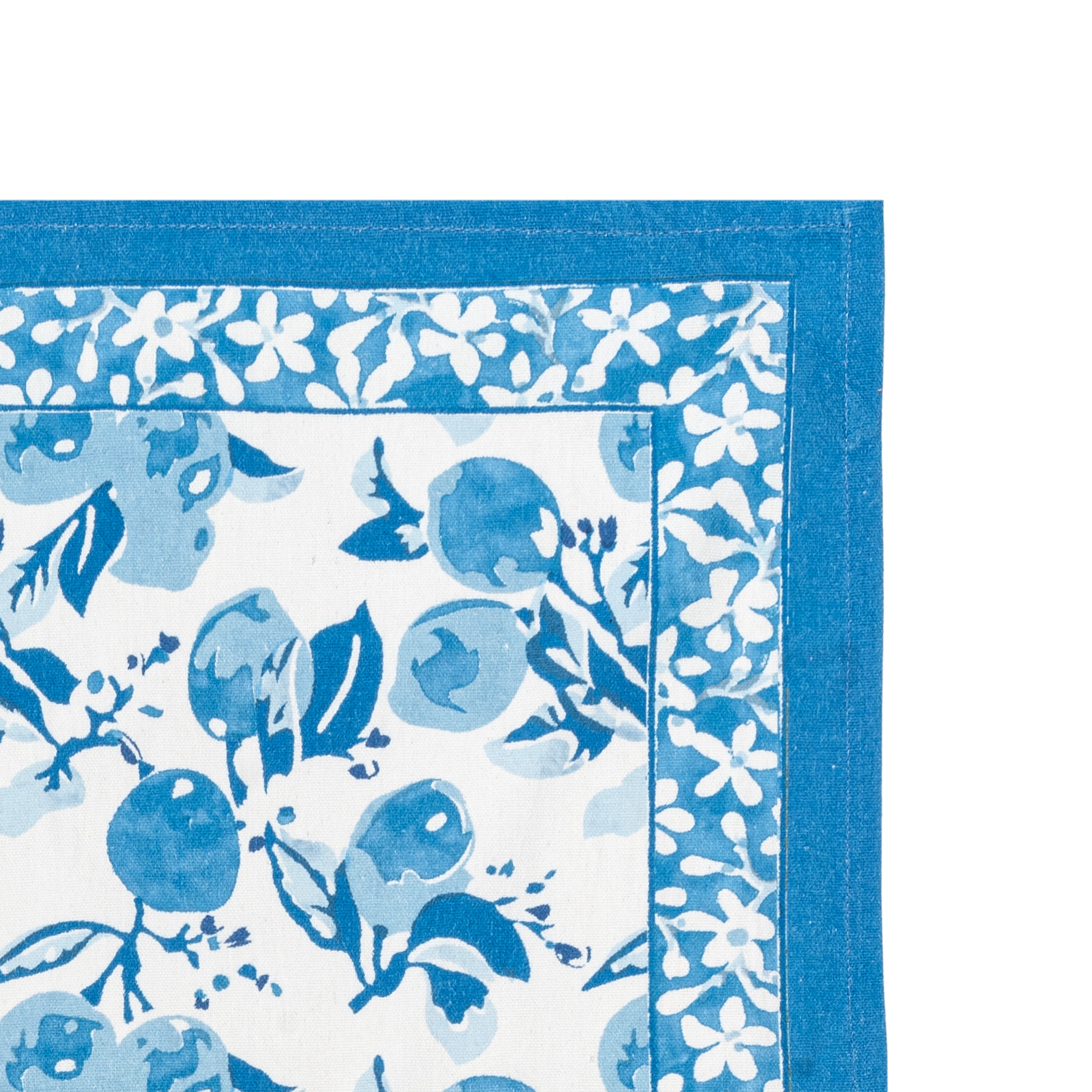 Citron Tea Towels Bleu, Set of 3