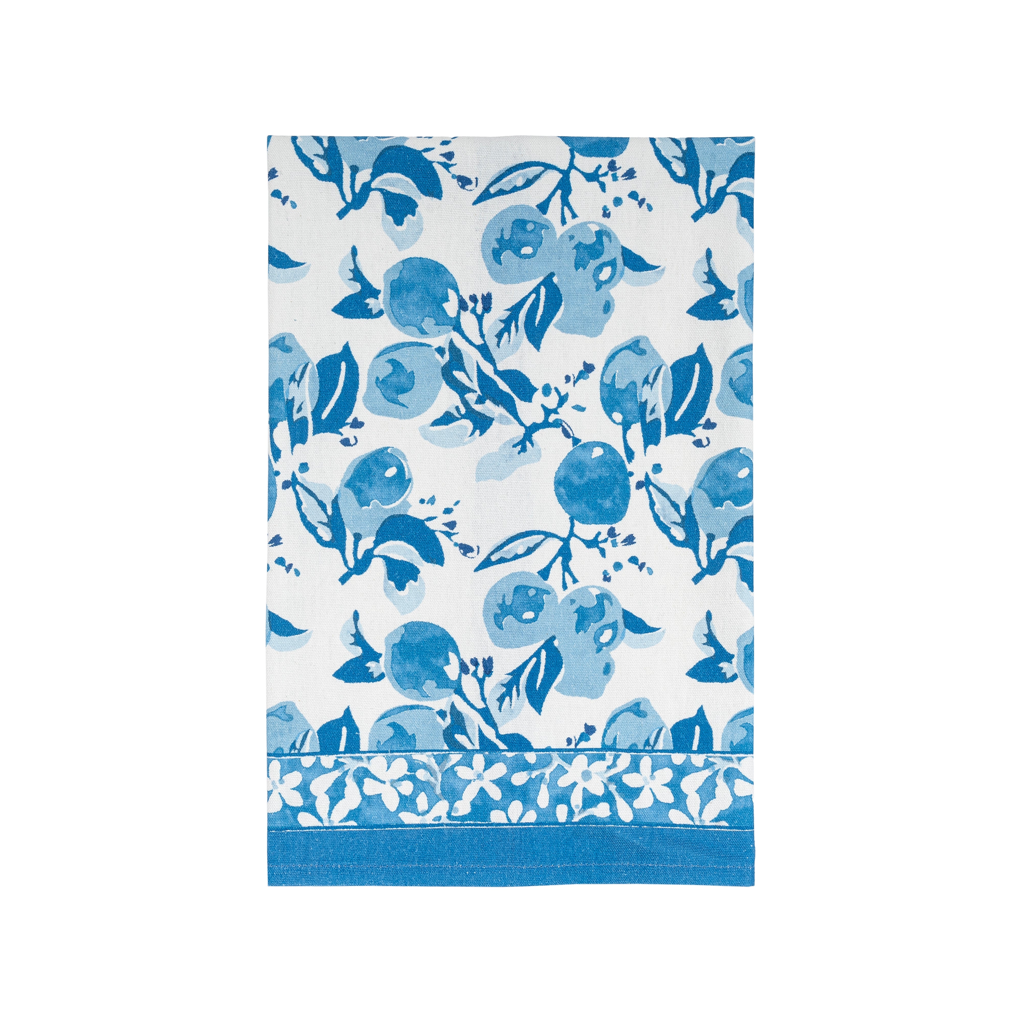 Citron Tea Towels Bleu, Set of 3