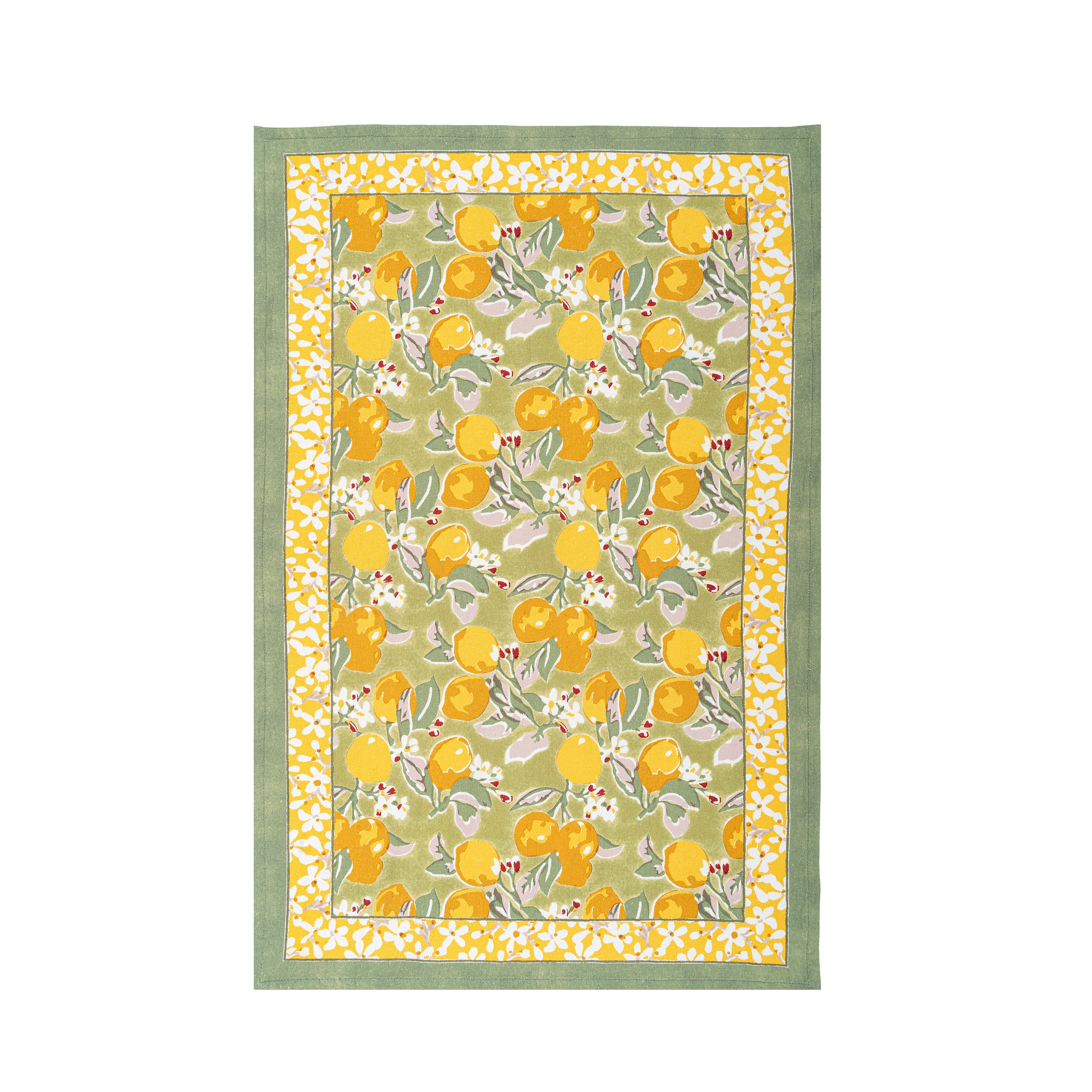 Citron Tea Towels Vert & Yellow, Set of 3