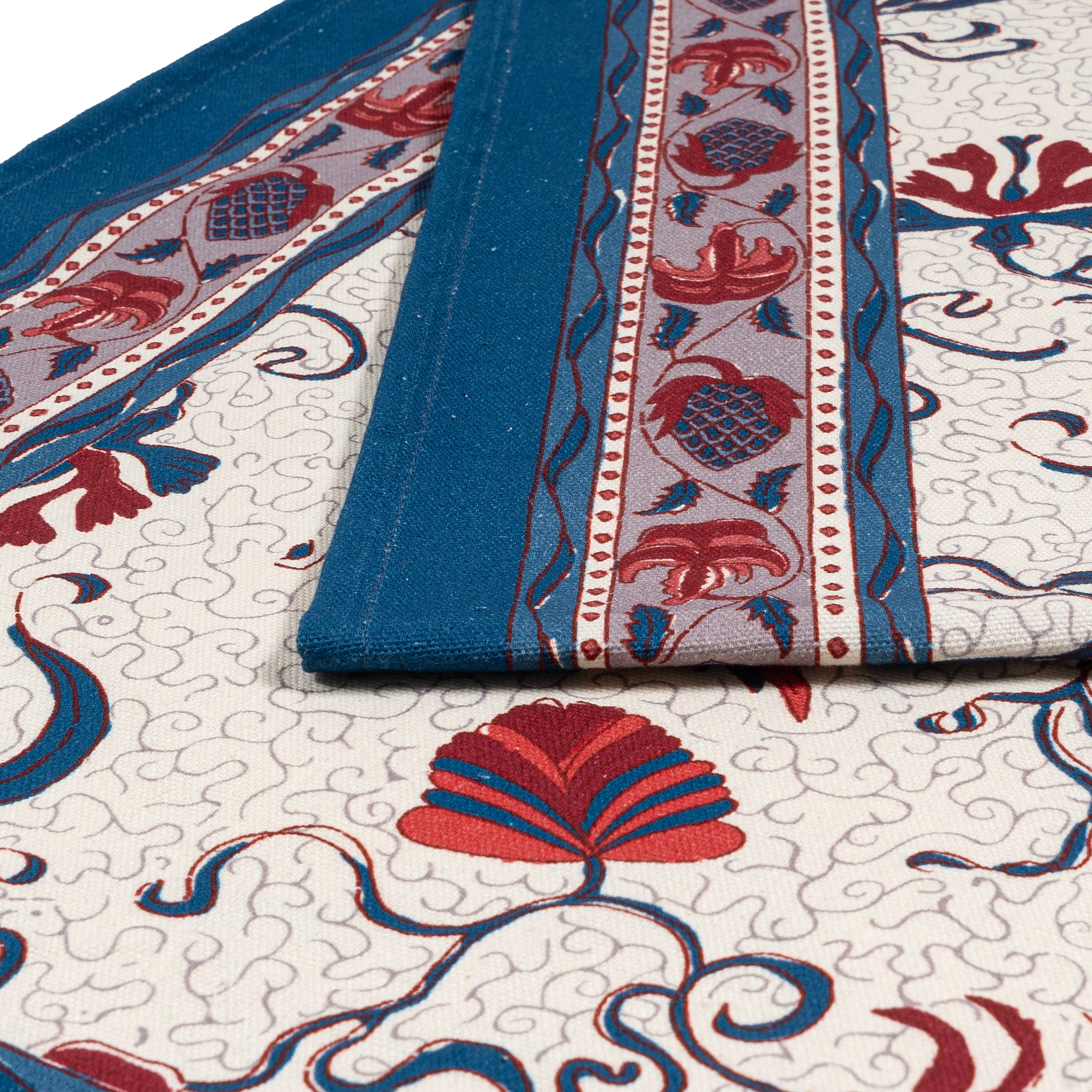 Fleur des Indes Runner Blue & Red
