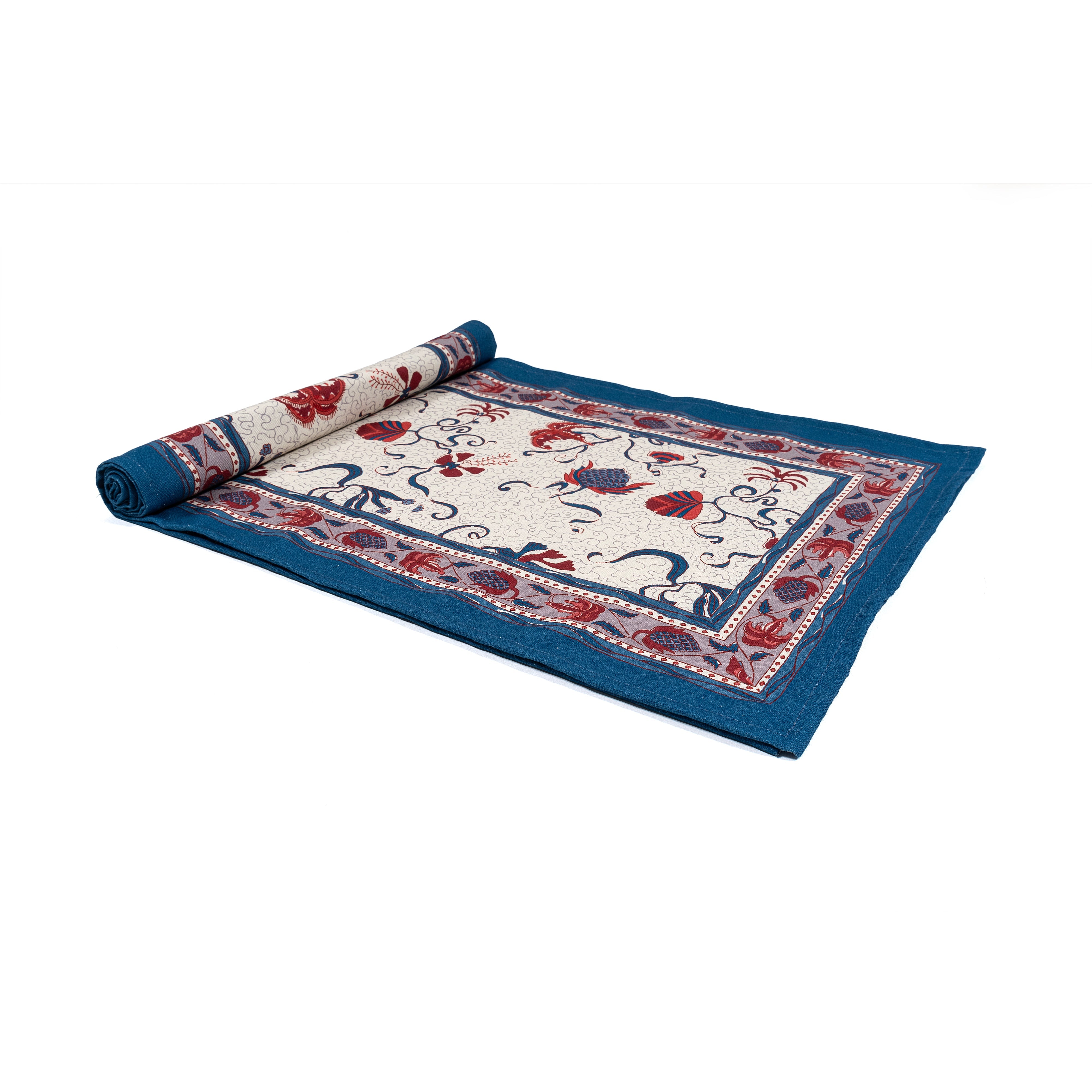 Fleur des Indes Runner Blue & Red