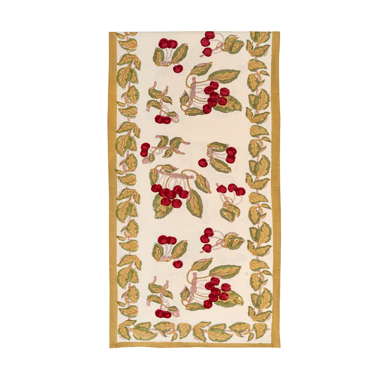 Cherry Blossom Runner Red & Green