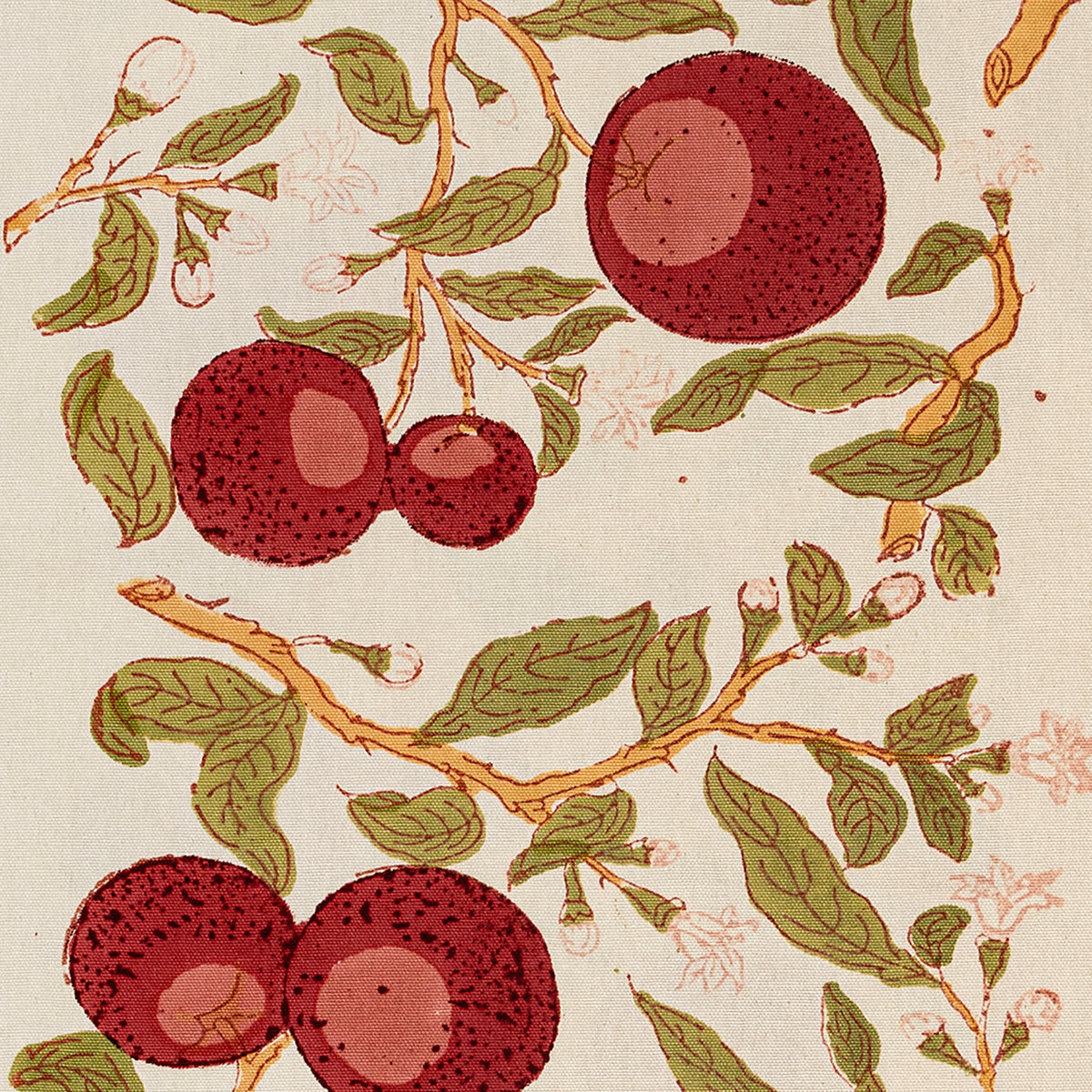 Orange Tree Table Runner - Red & Green