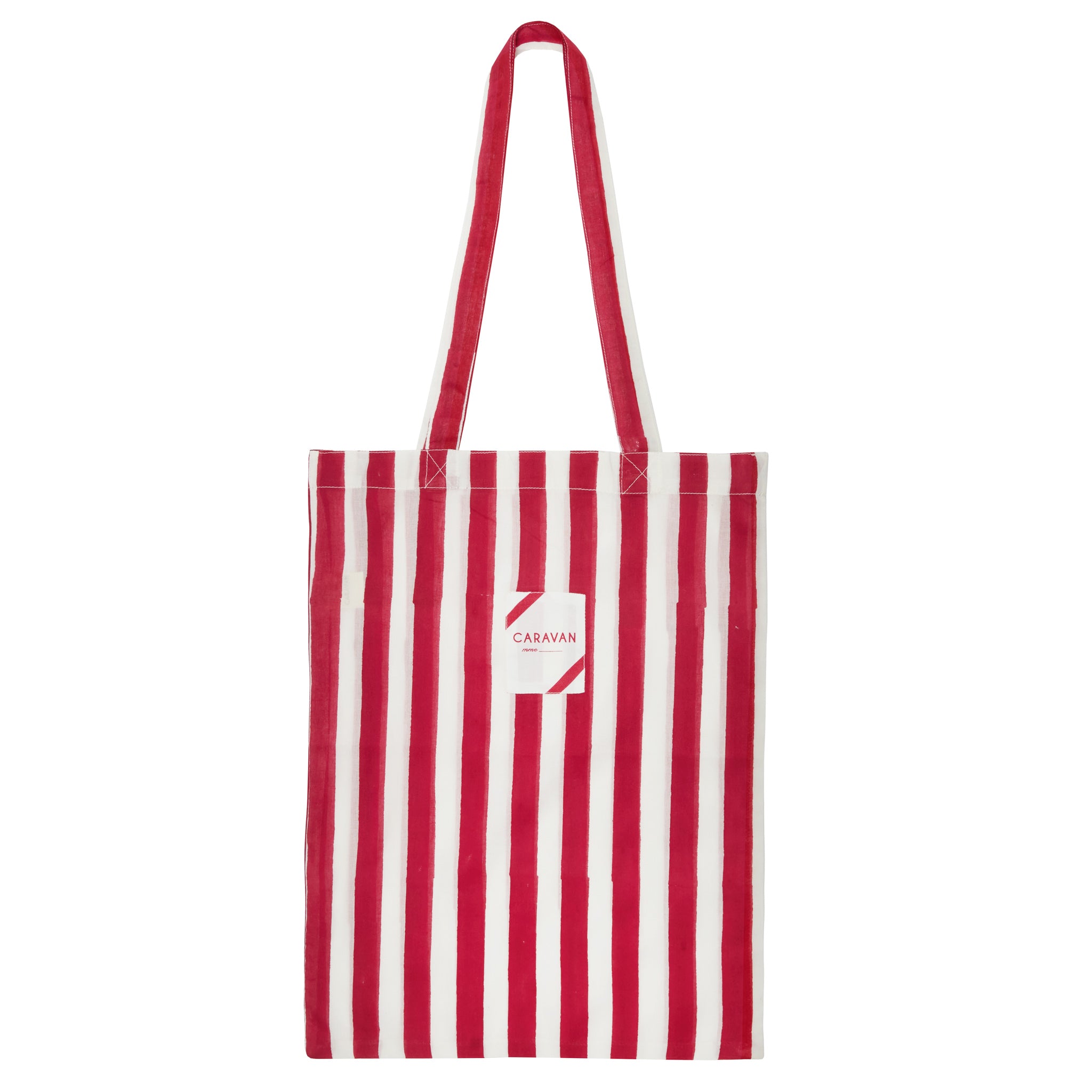 Cabana Stripes Red Tote Bag