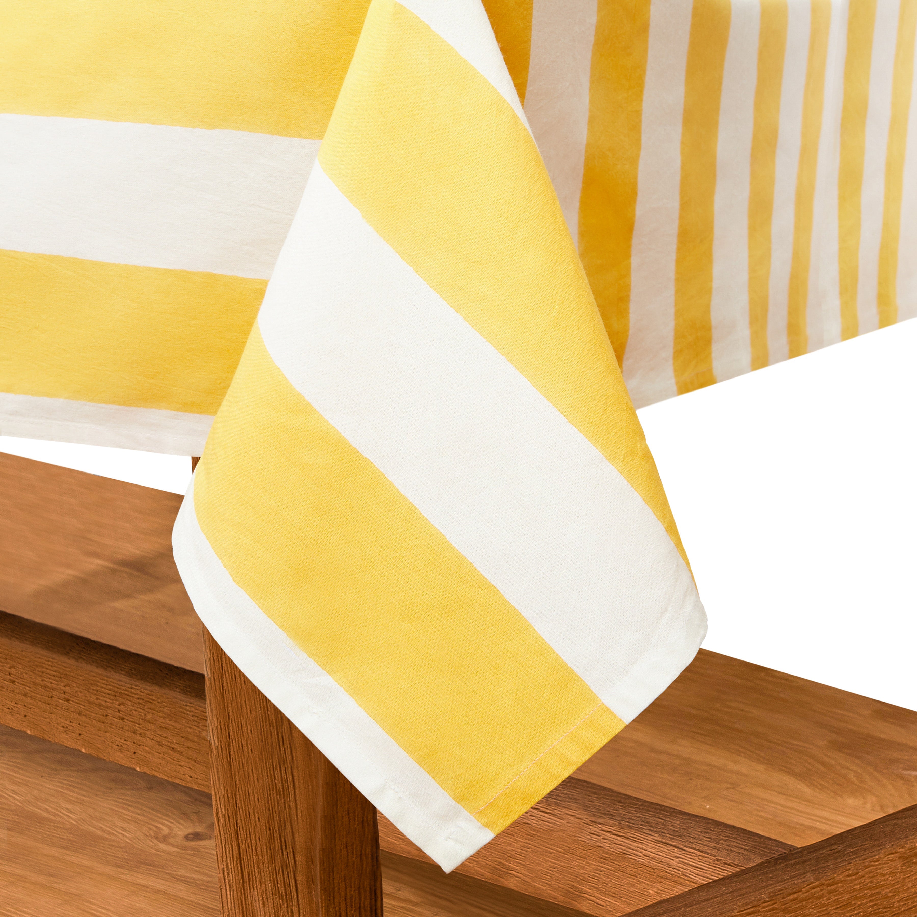French Tablecloth St. Tropez Yellow Stripes