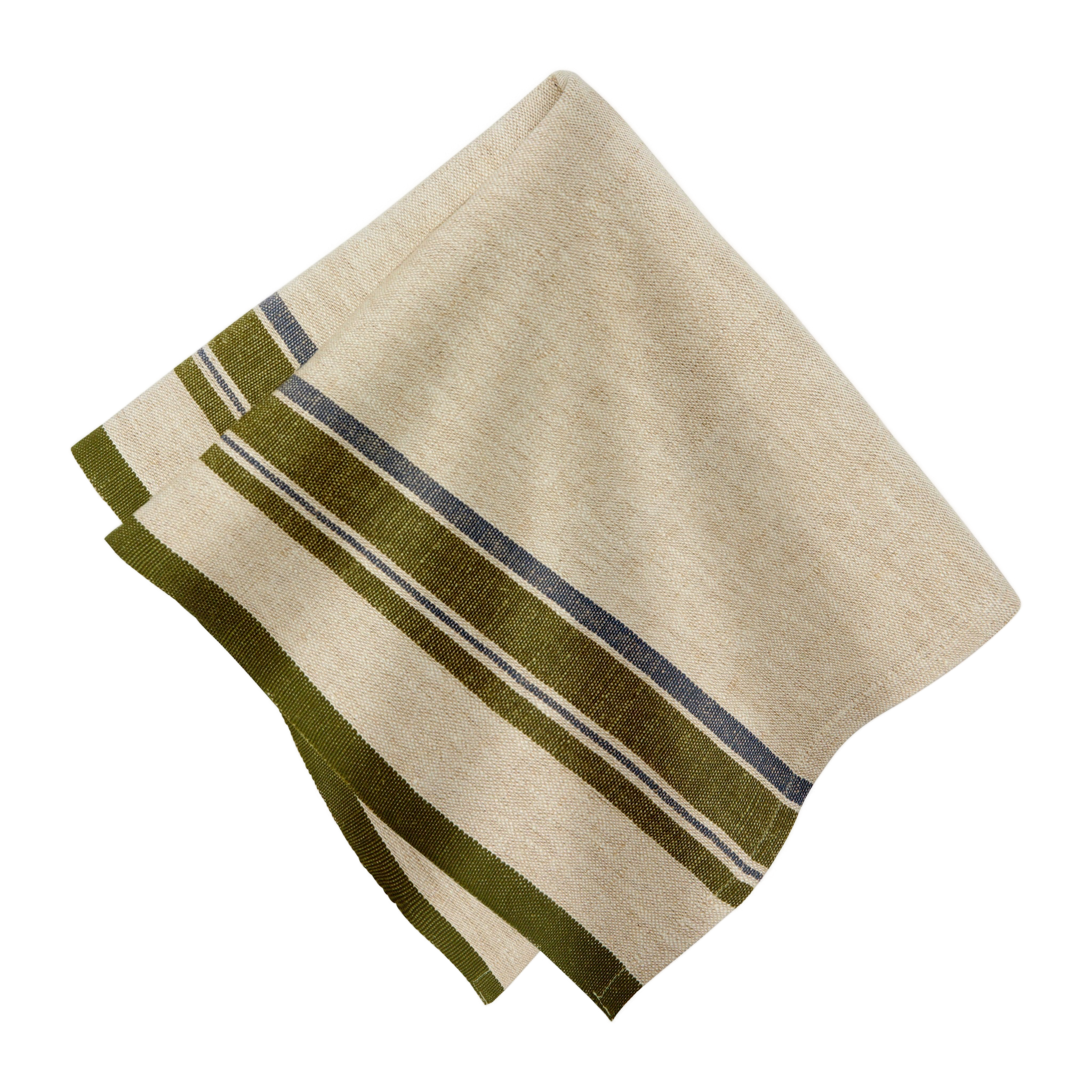 French Tablecloth Eze Ivory & Blue