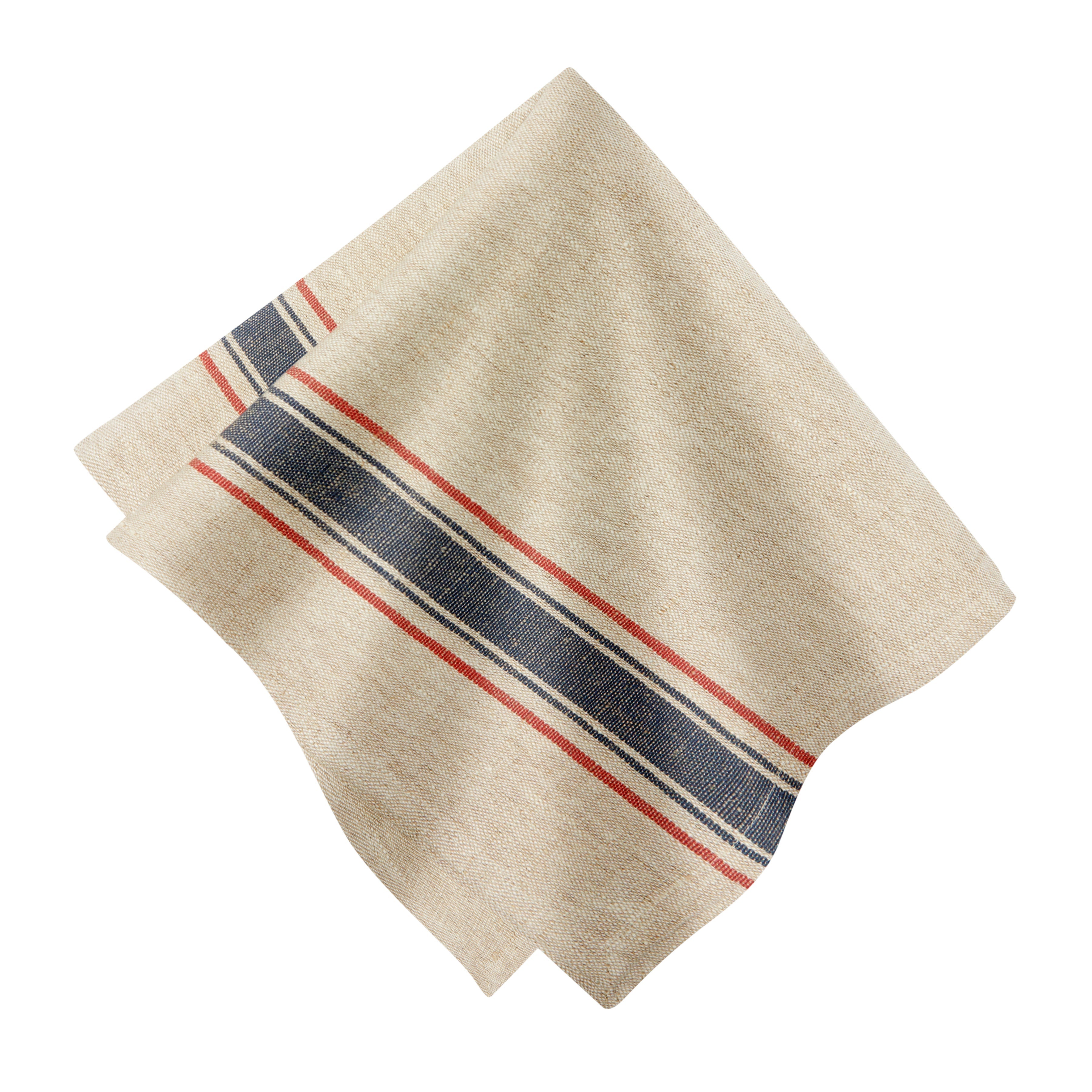 Menton Natural & Denim Napkin, Set of 4