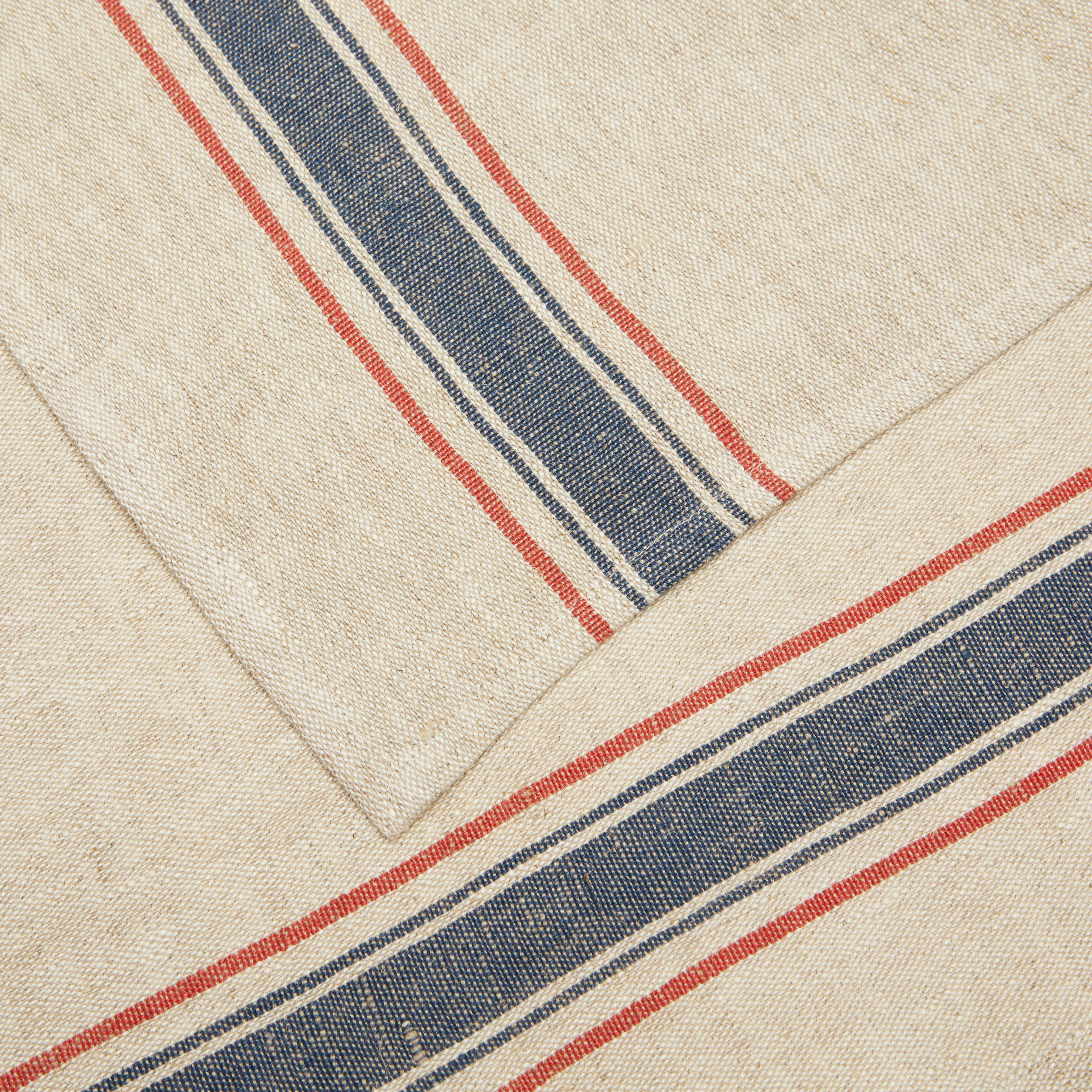 Menton Natural & Denim Napkin, Set of 4