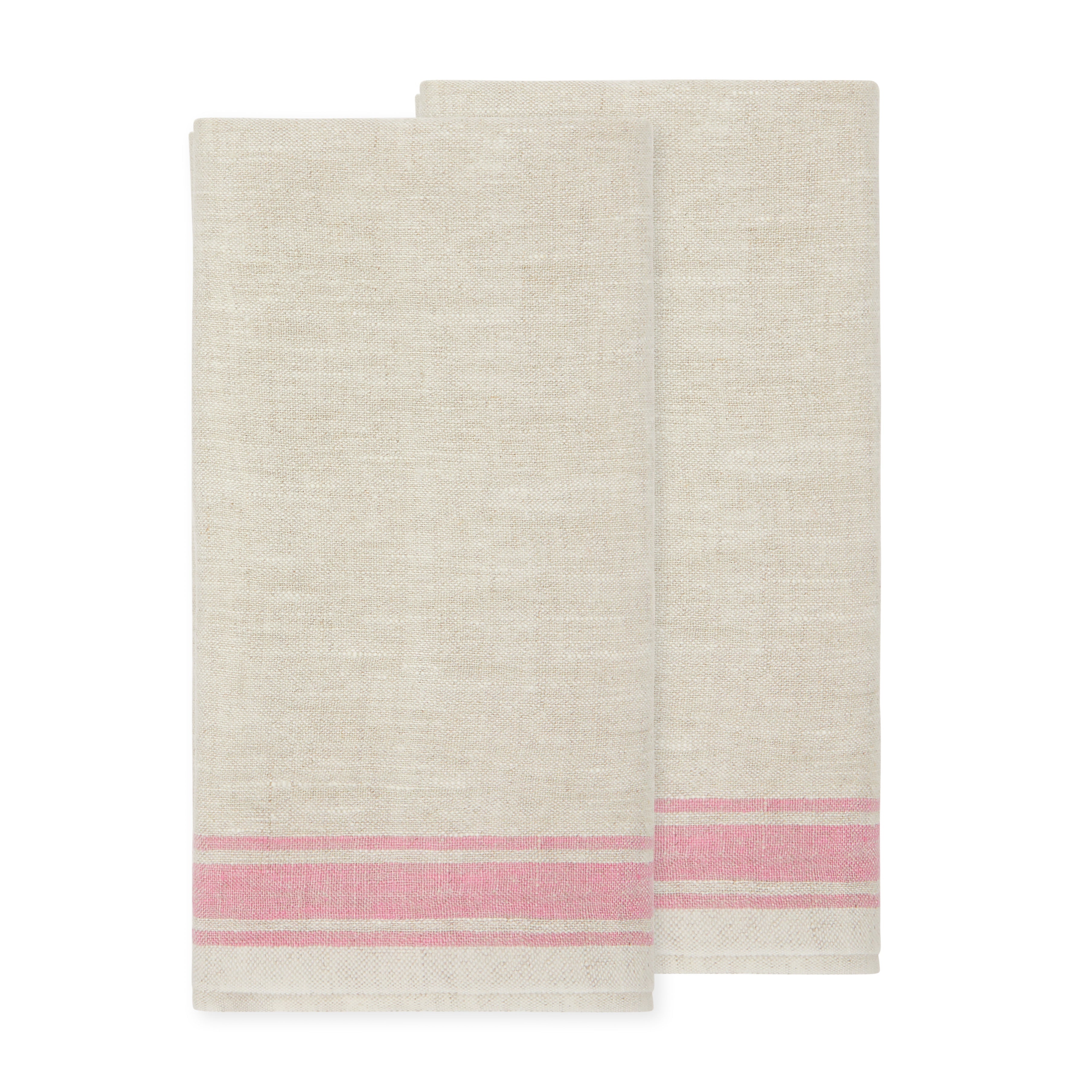 Easter Spring Tea Towels Pink, Set of 2