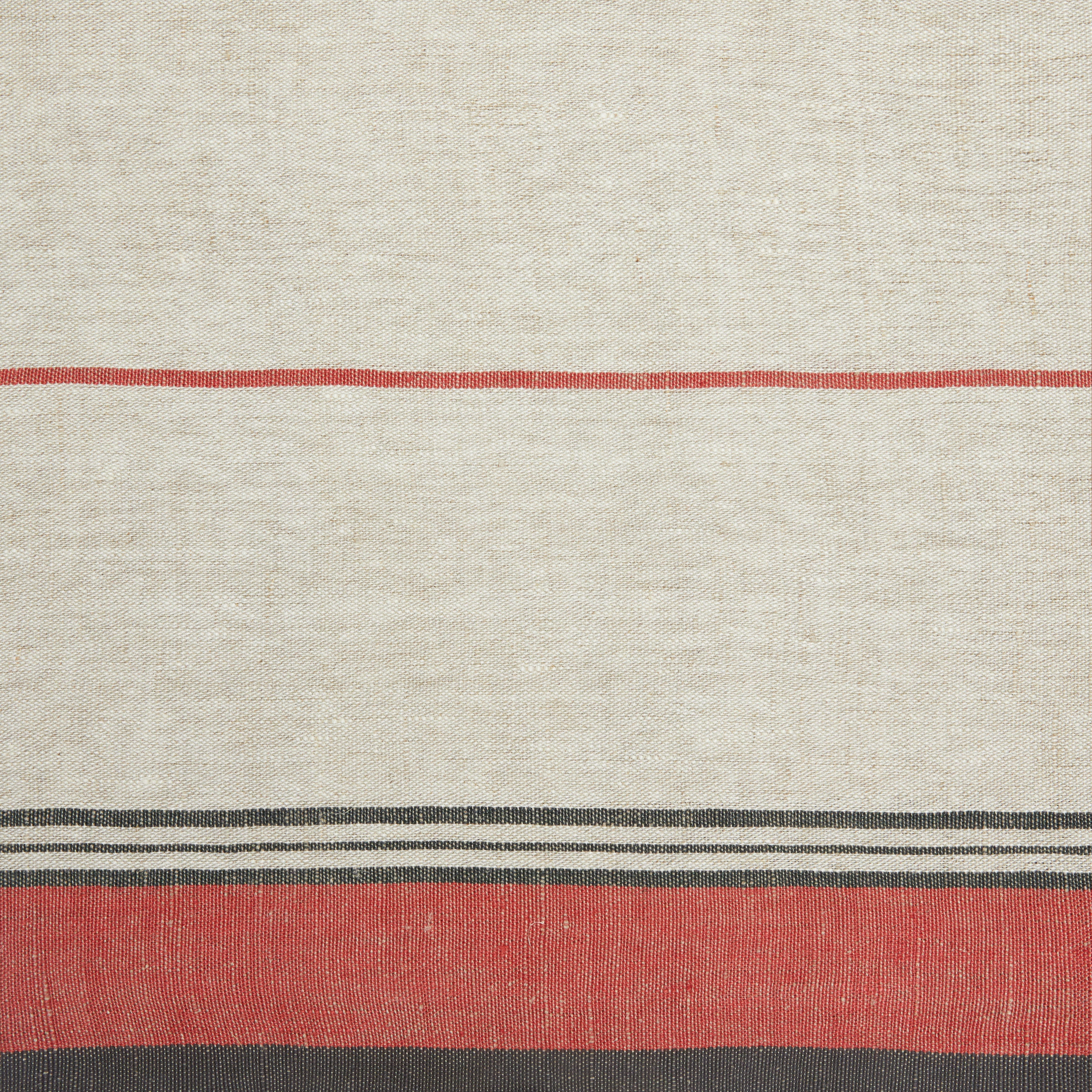 French Tablecloth Eze Ivory & Red