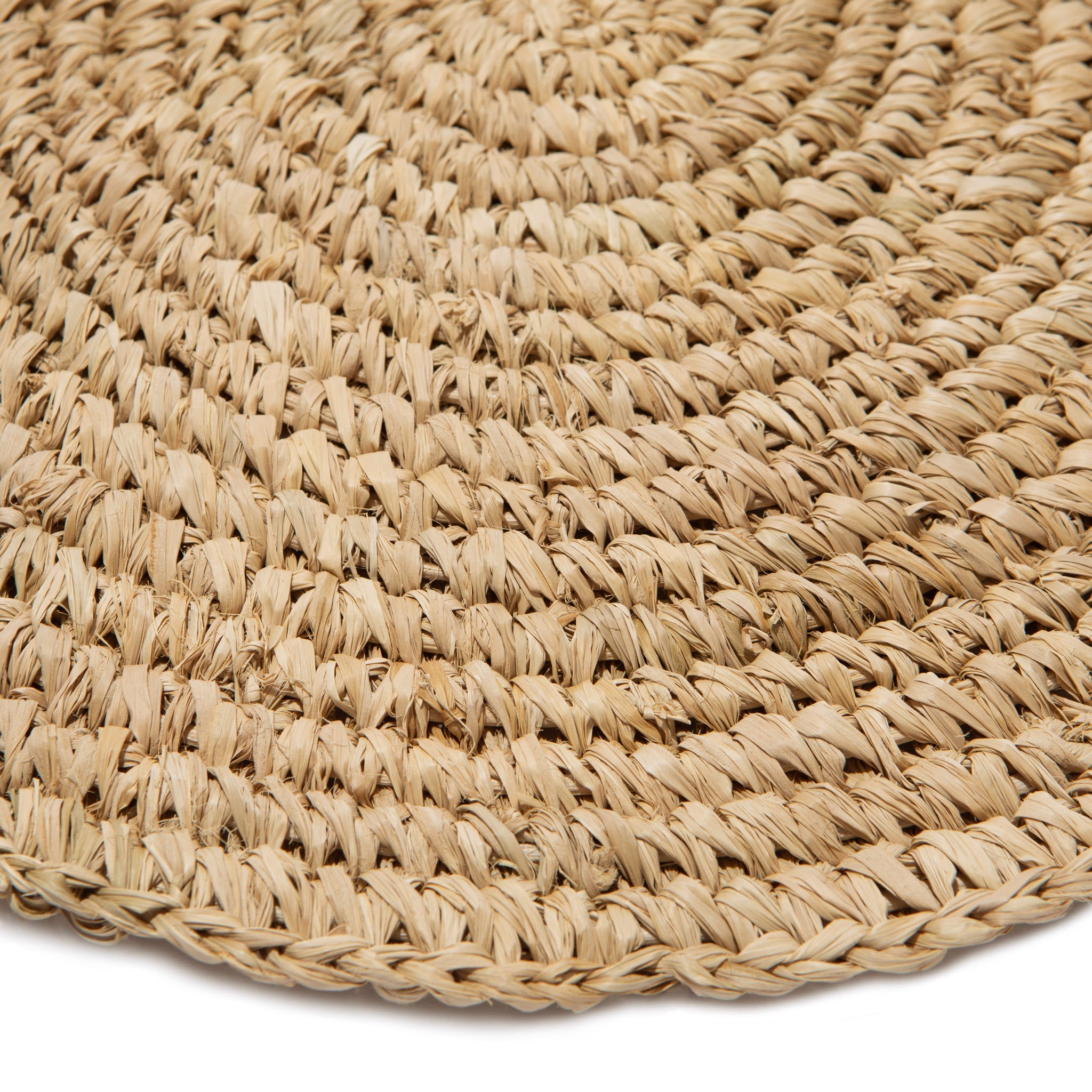 Classic Round Natural Round Placemat 15" - Set of 4