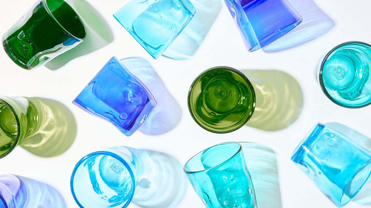 Capri Glassware Green 8.5 oz, Set of 6