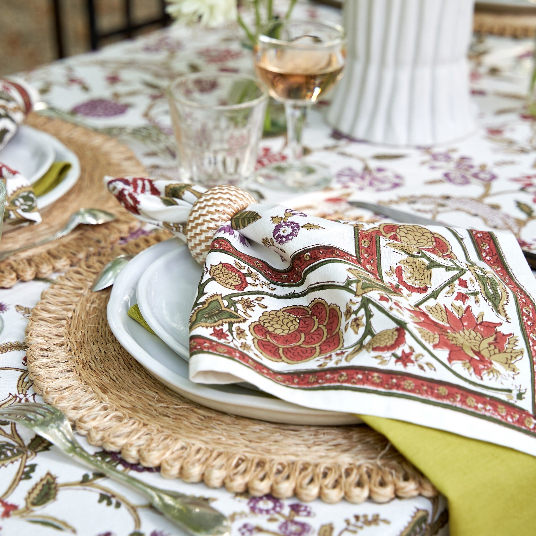 Louise Napkins Multicolor - Set of 4