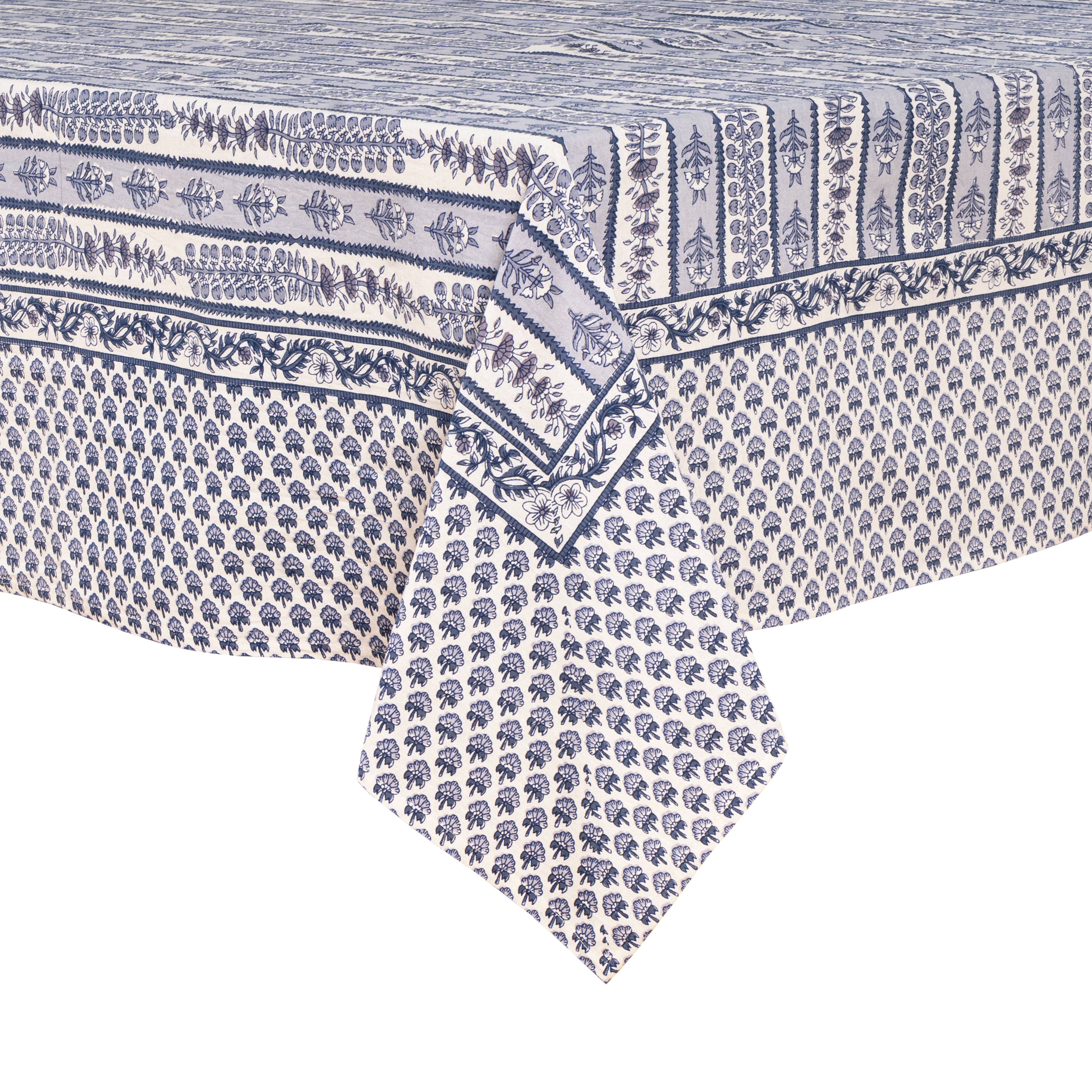 French Tablecloth Avignon Blue & Marine