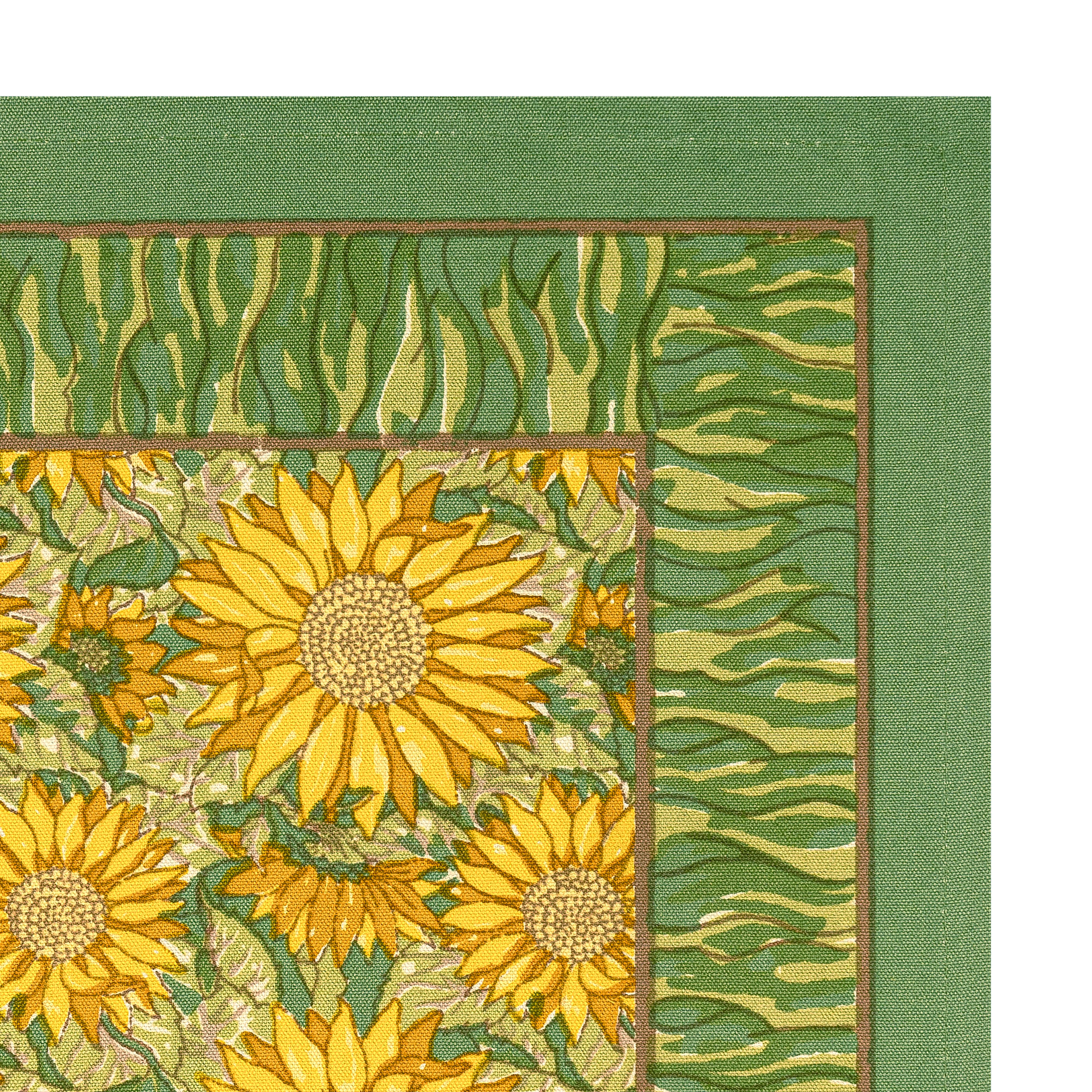 Sunflower Napkins Yellow & Green, Set of 6