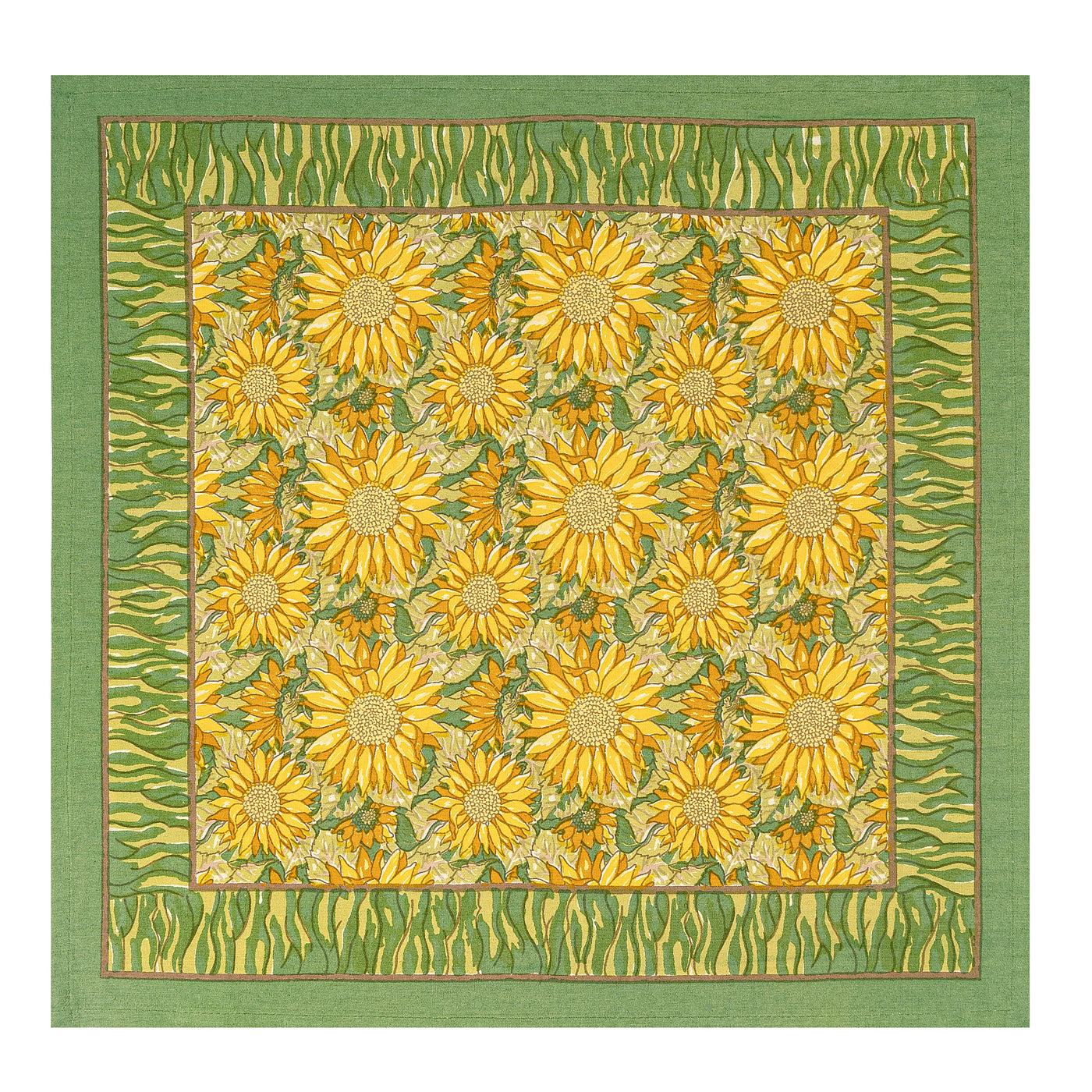 Sunflower Napkins Yellow & Green, Set of 6