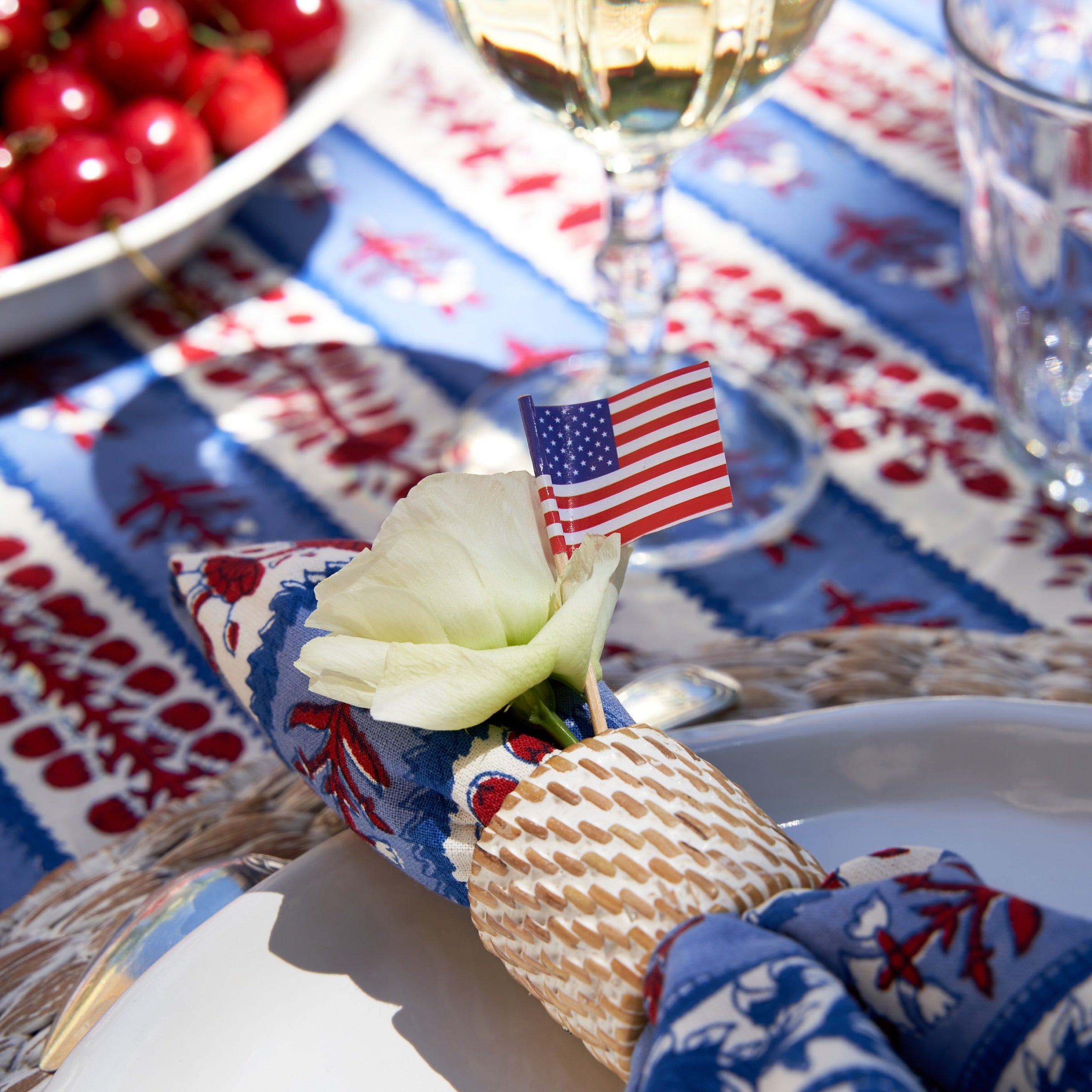 Everyday Whitewash Napkin Ring - Set of 4