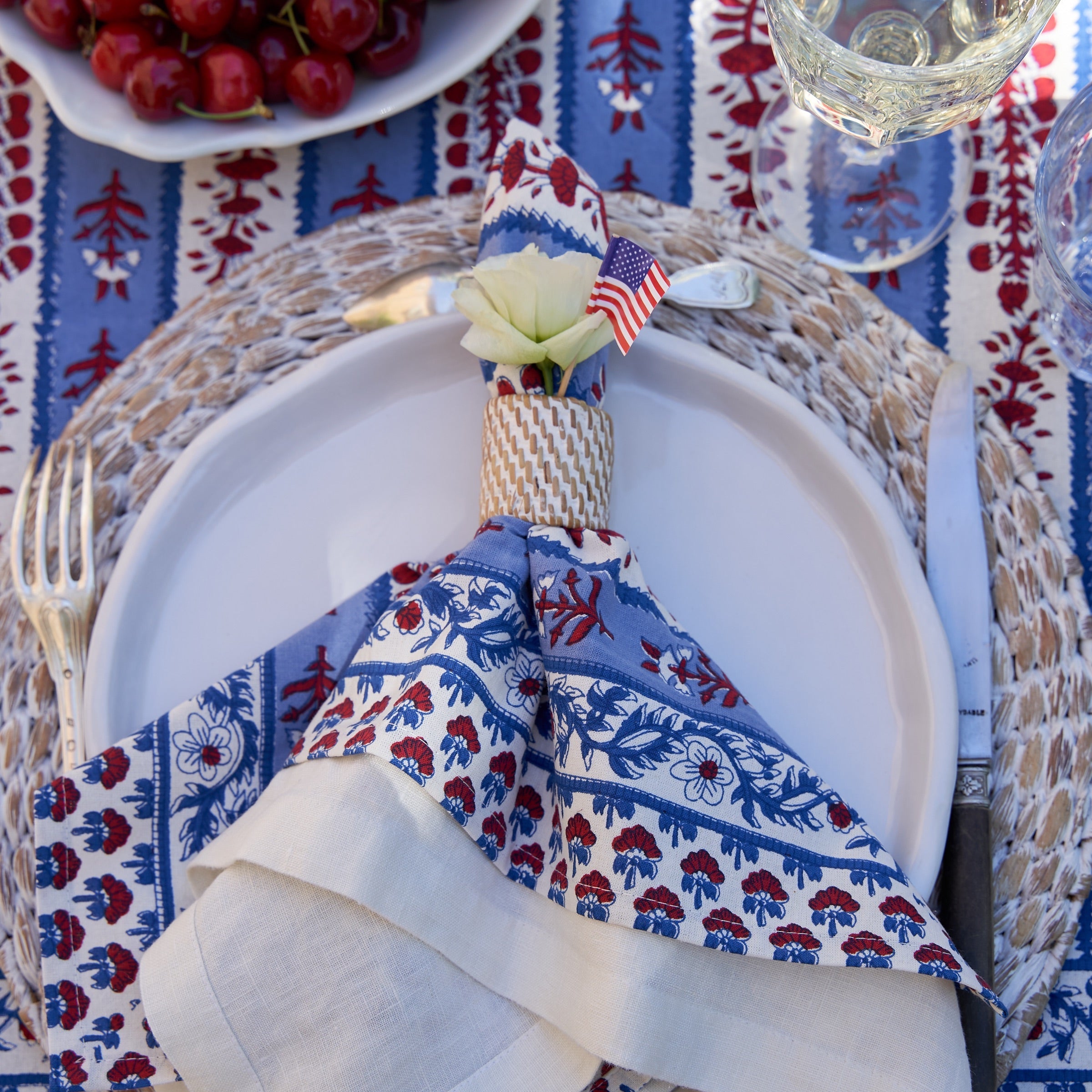 Everyday Whitewash Napkin Ring - Set of 4