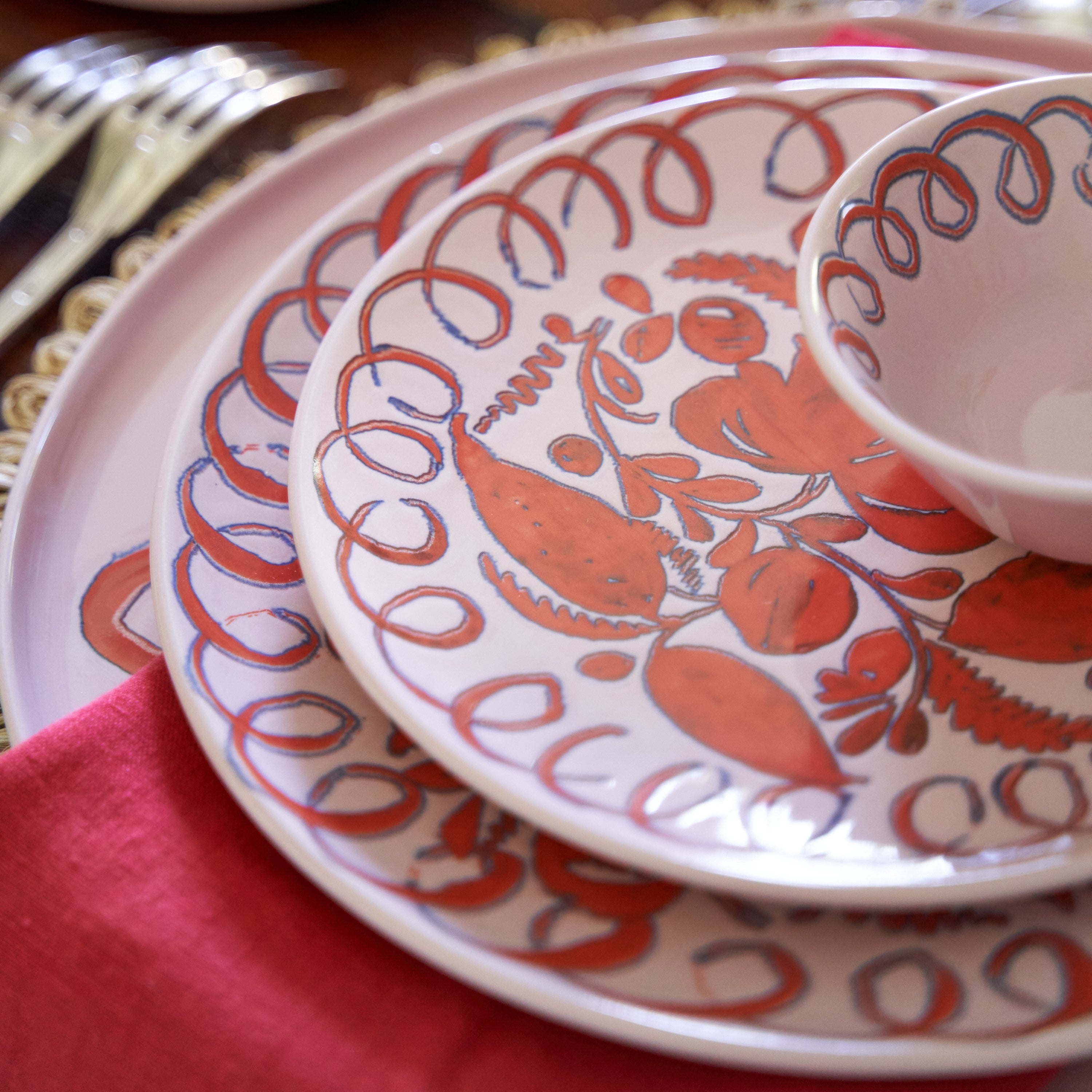 Amalfi Ceramic Dessert Plate