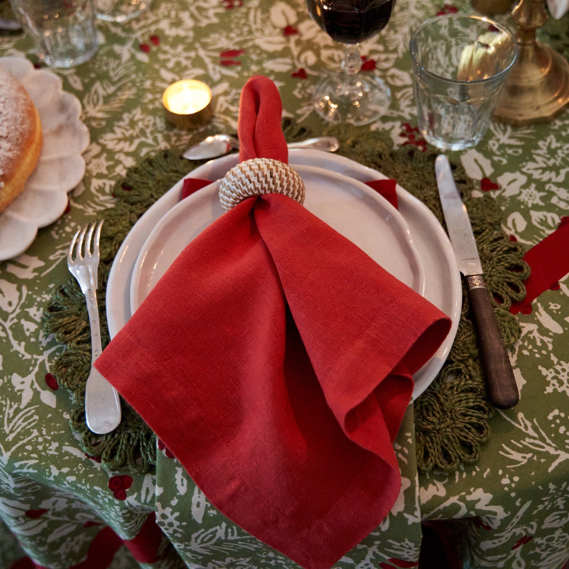 Everyday Napkins Cranberry, Set of 4