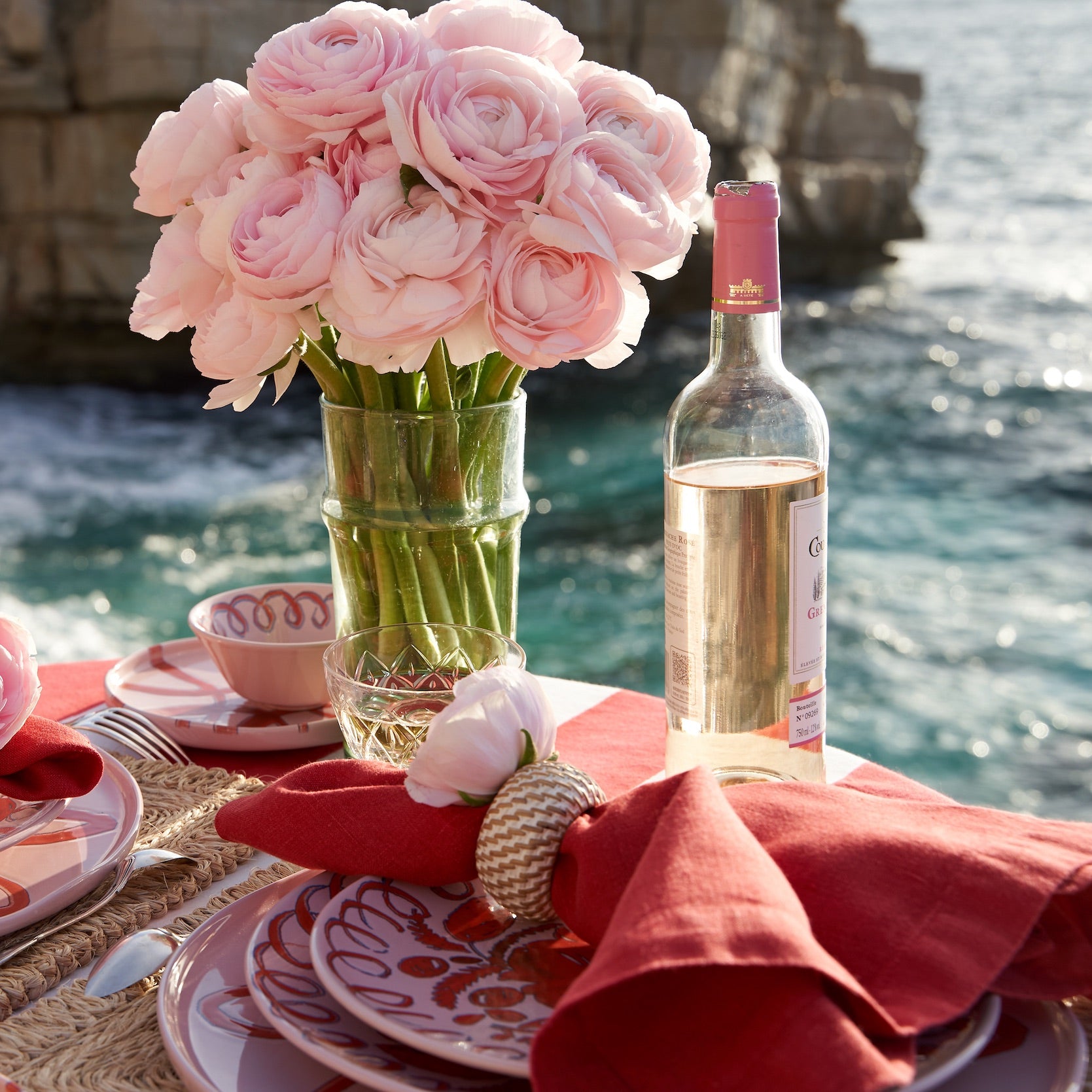 Eclipse Whitewash Napkin Ring - Set of 4