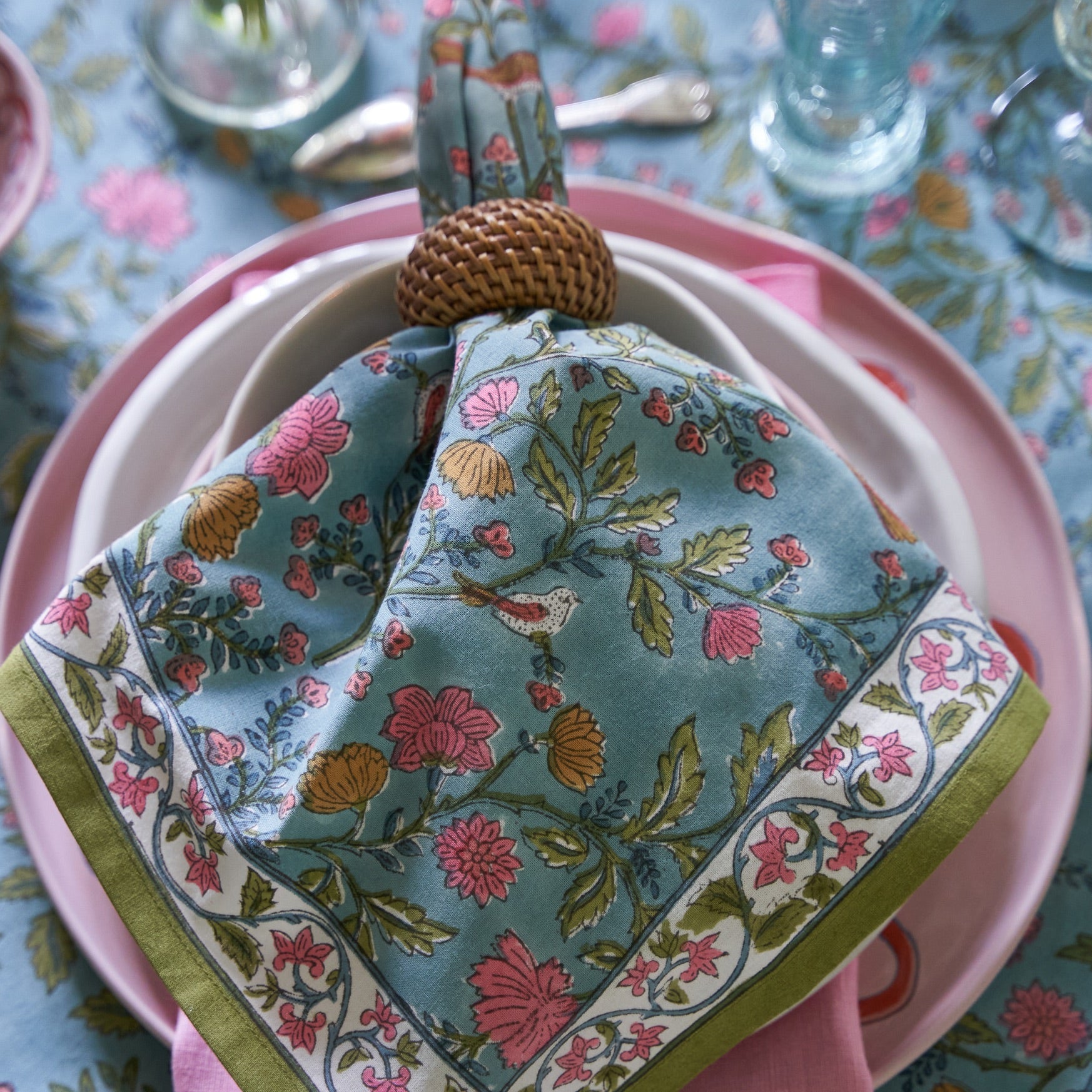 Giverny Napkins Multicolor, Set of 4