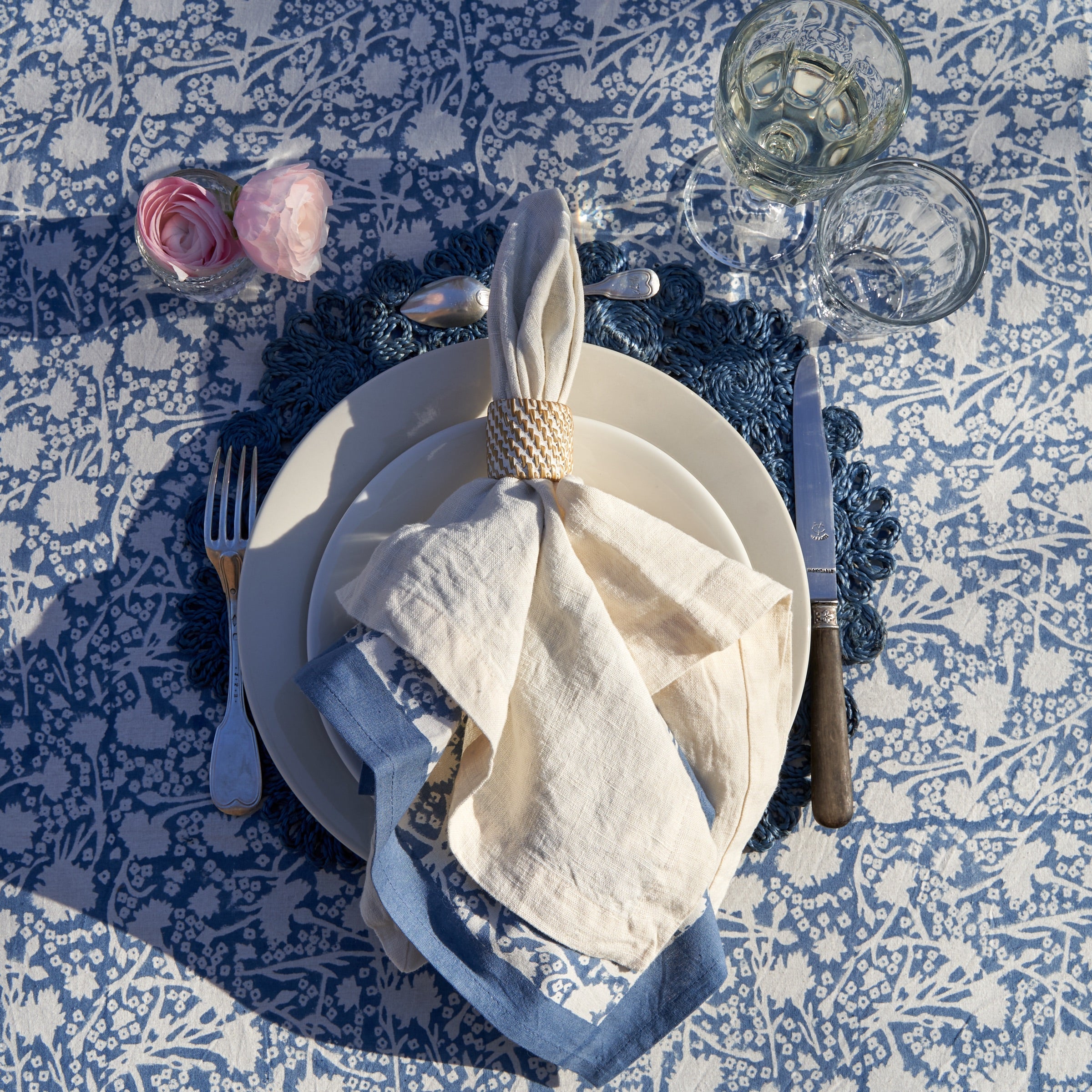 Everyday Whitewash Napkin Ring - Set of 4