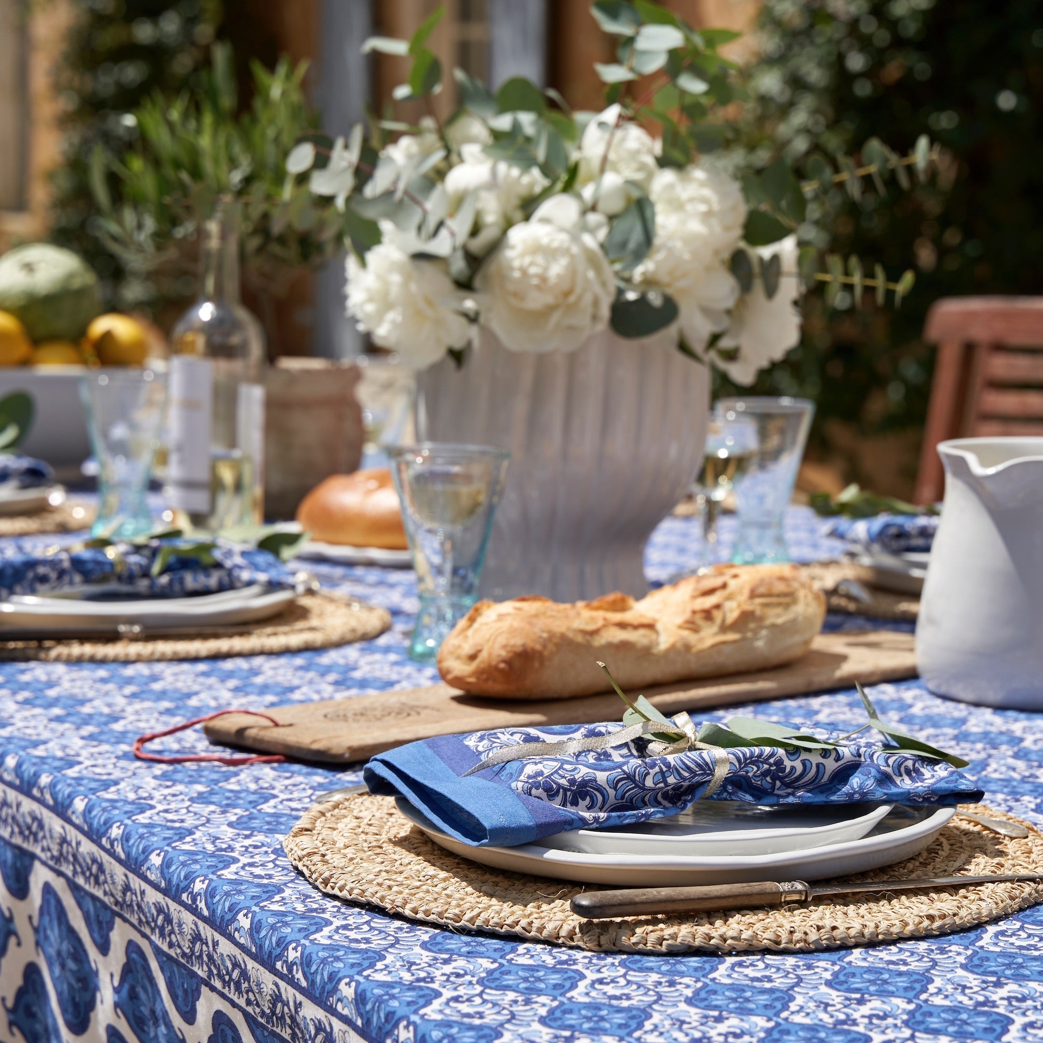 Azulejo Blue Napkins, Set of 6