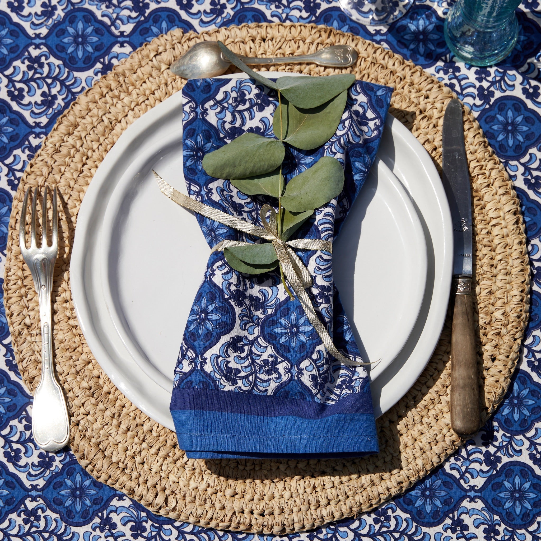 Azulejo Blue Napkins, Set of 6