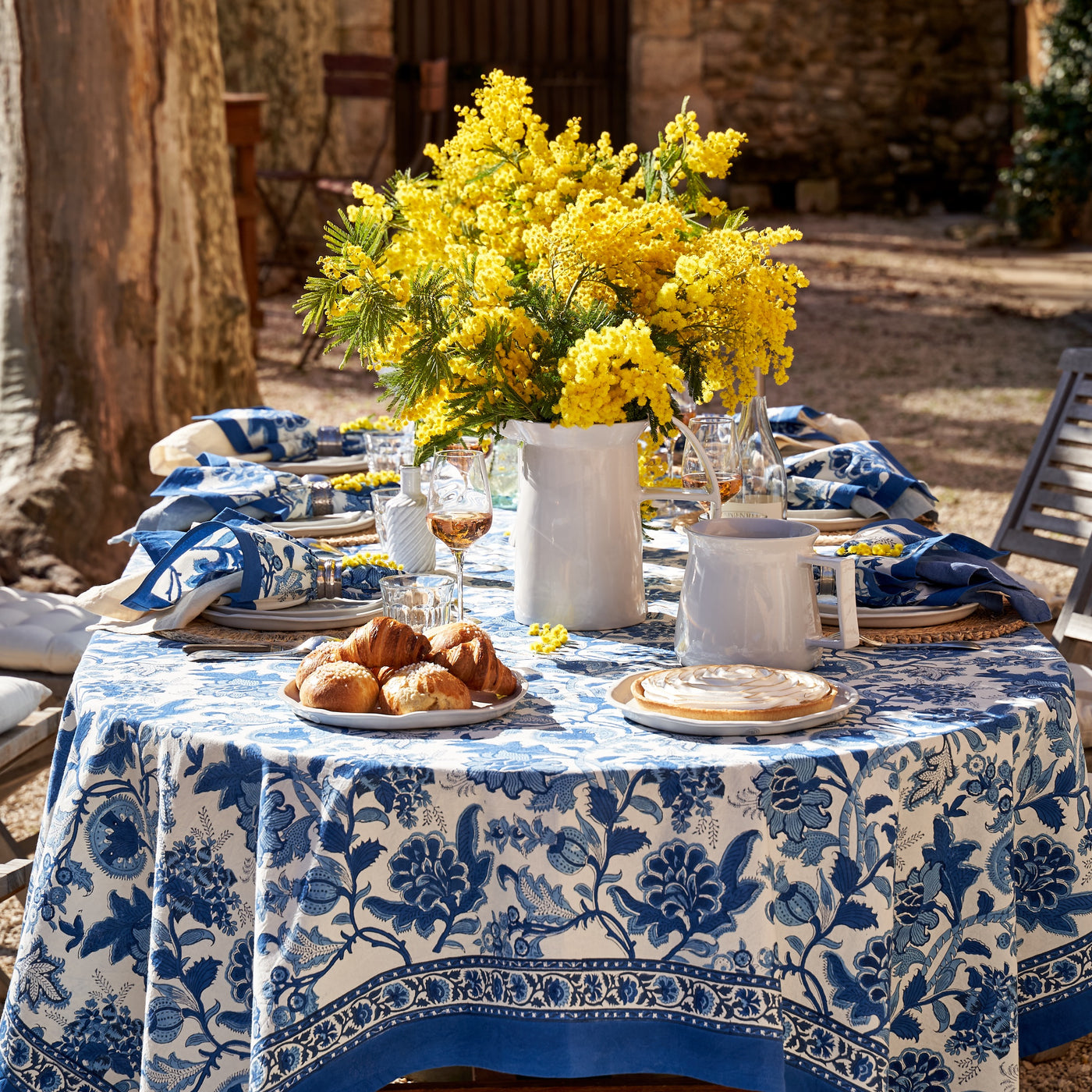 French Tablecloth Coromandel Delft