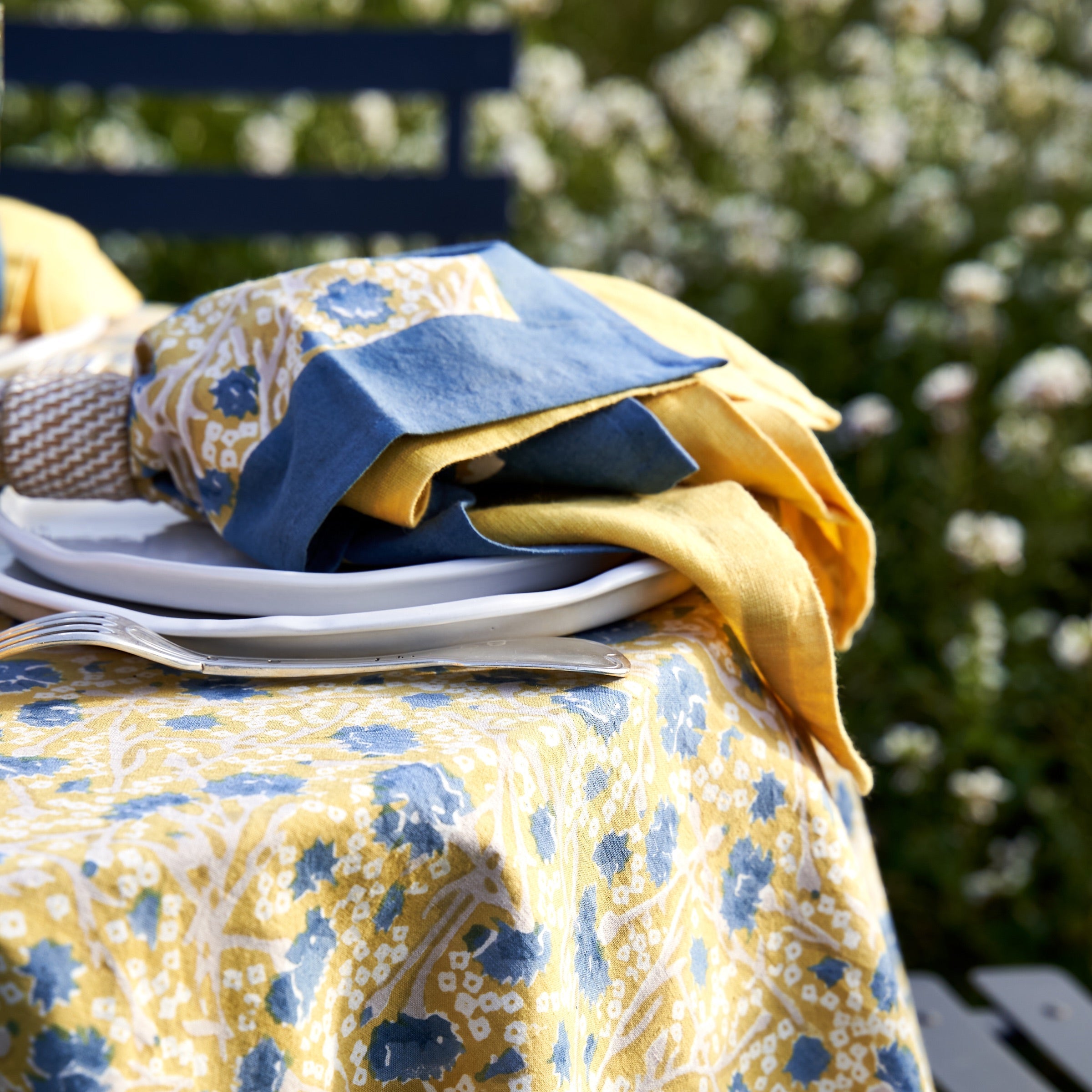 Meadows Napkins Blue & Green, Set of 6