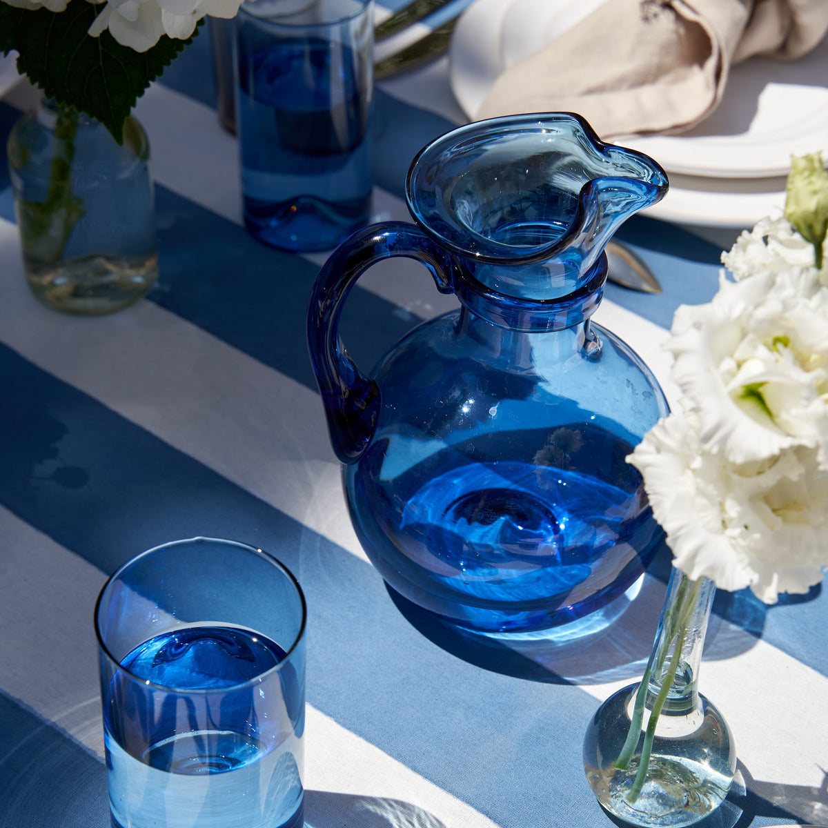Verona Pitcher, Blue, 32 oz