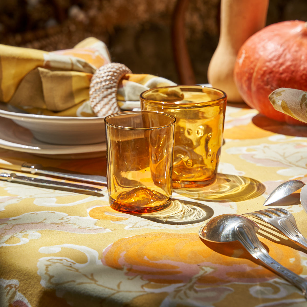 Capri Glassware Amber 8.5 oz, Set of 6