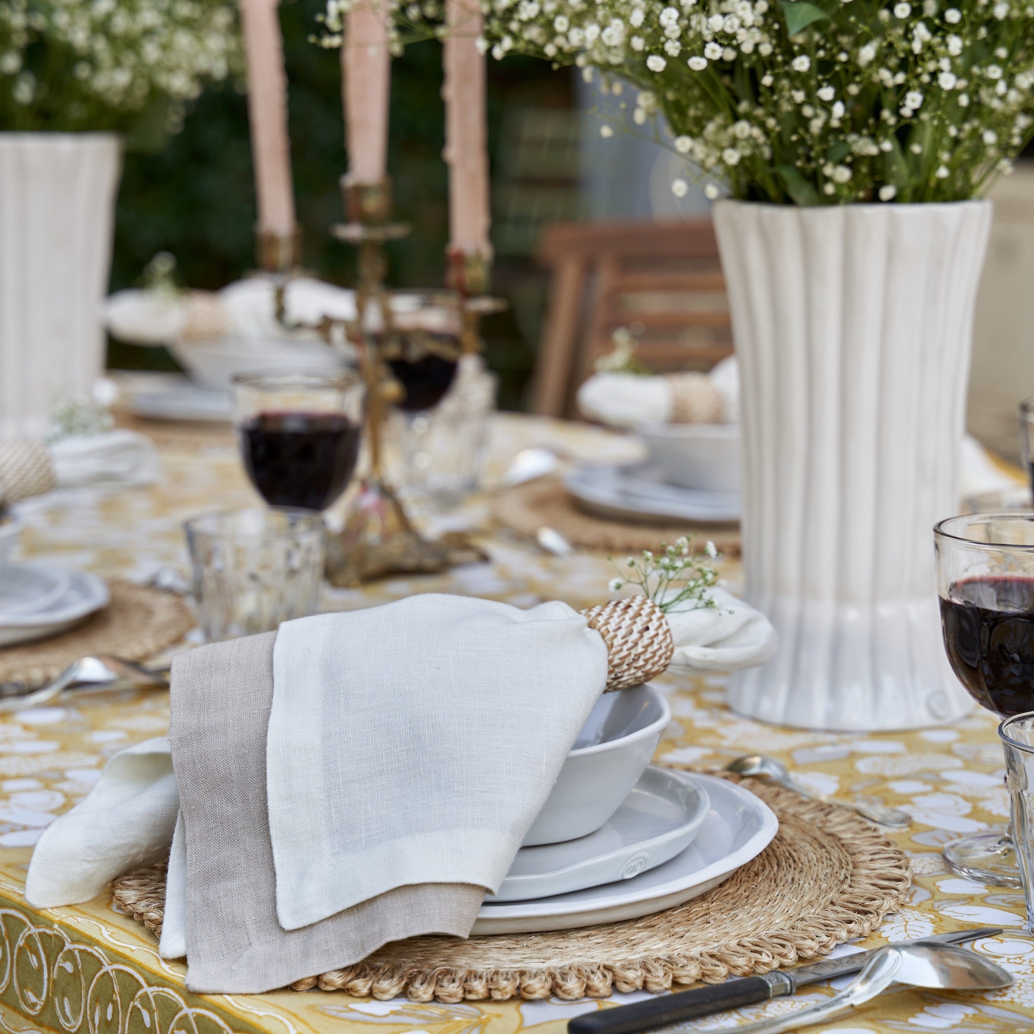 Everyday Whitewash Napkin Ring - Set of 4