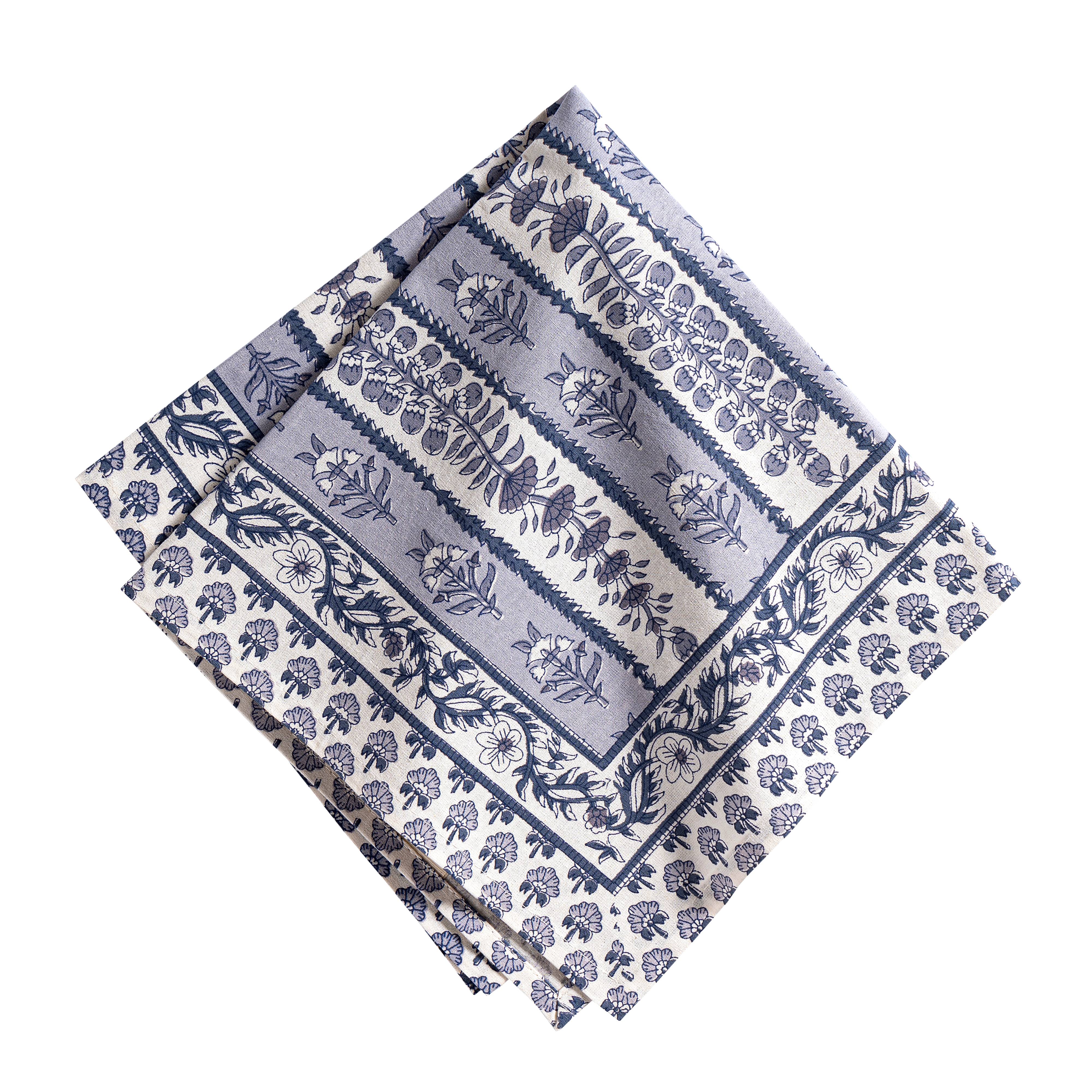 Avignon Napkins Blue & Marine, Set of 6