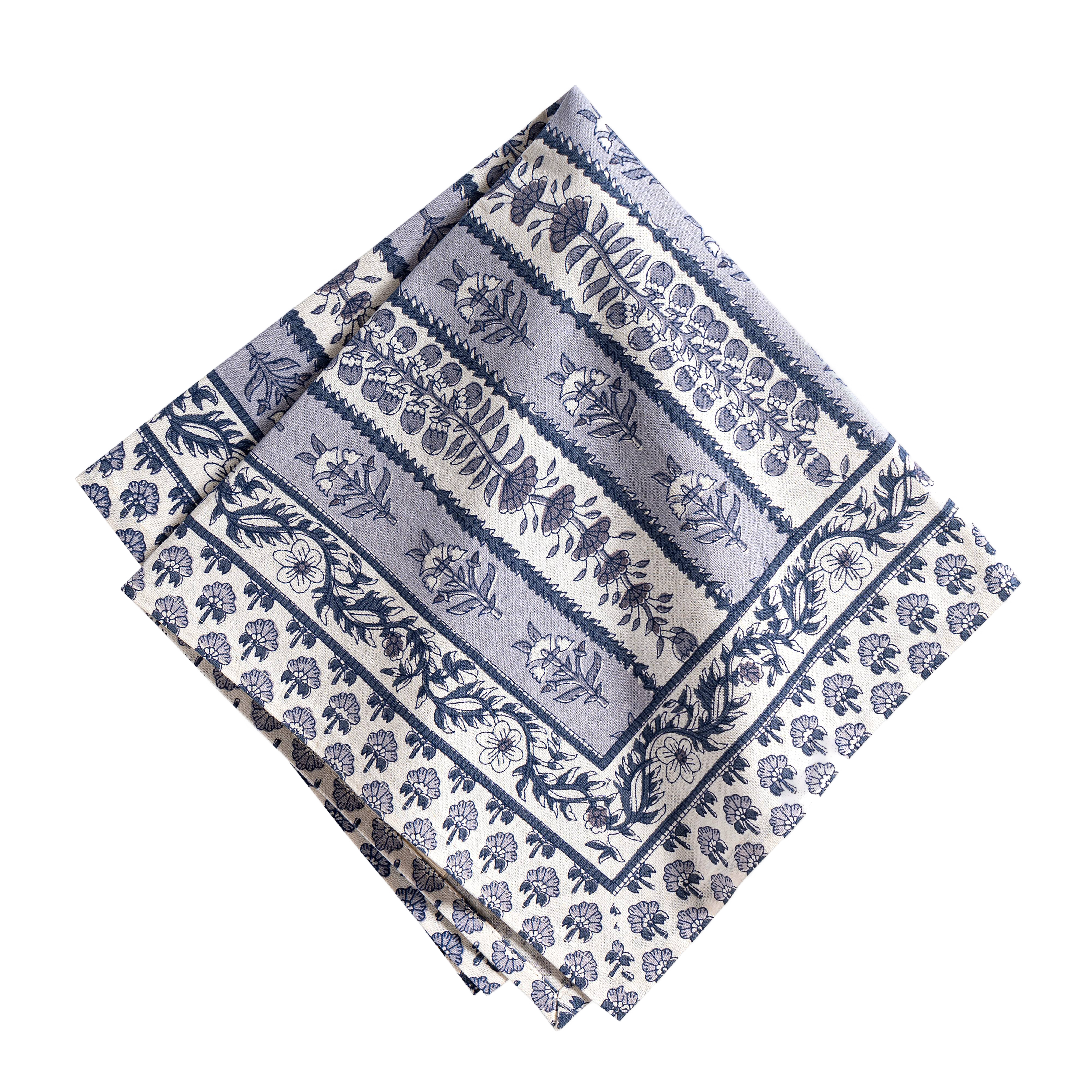 French Tablecloth Avignon Blue & Marine