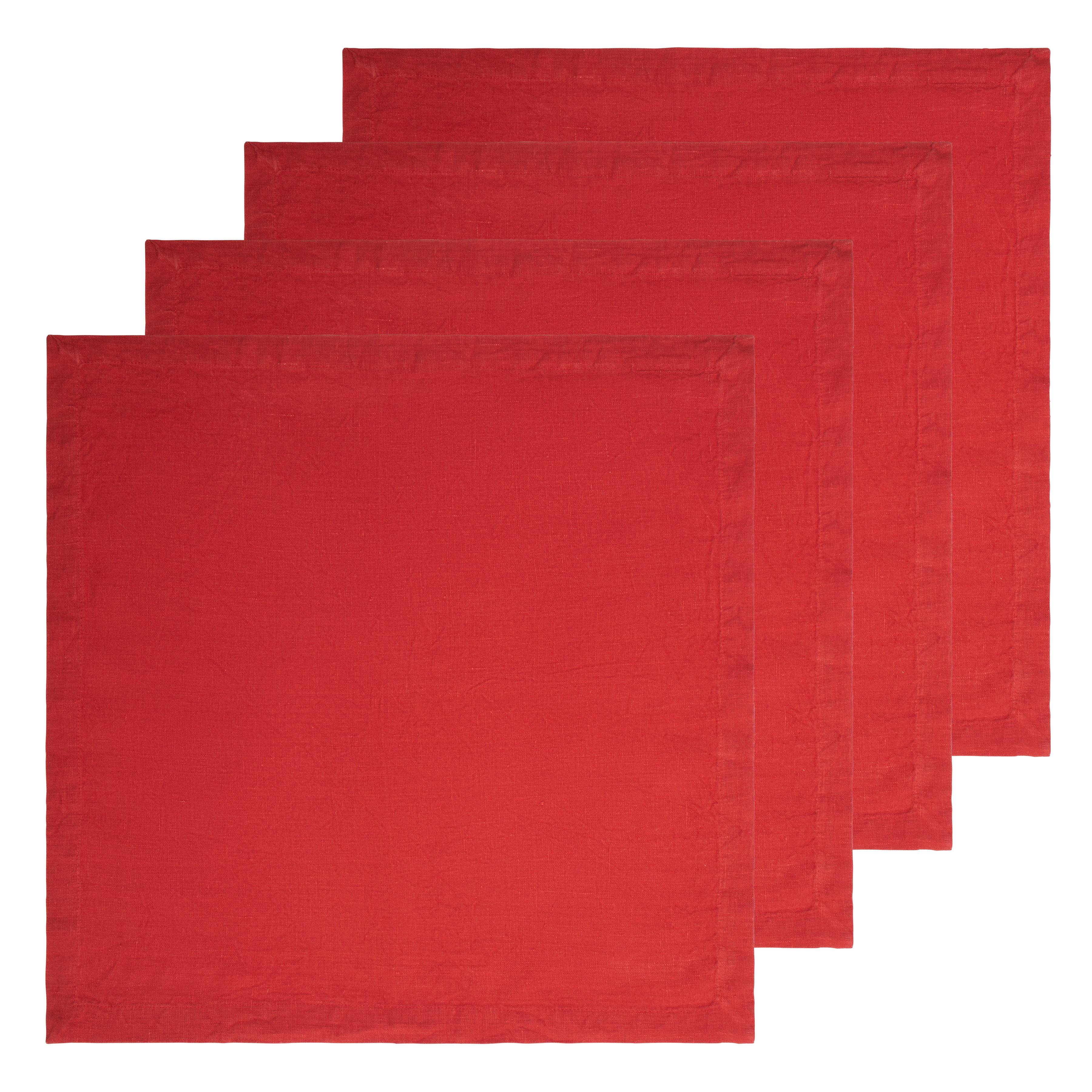Everyday Napkins Cranberry, Set of 4