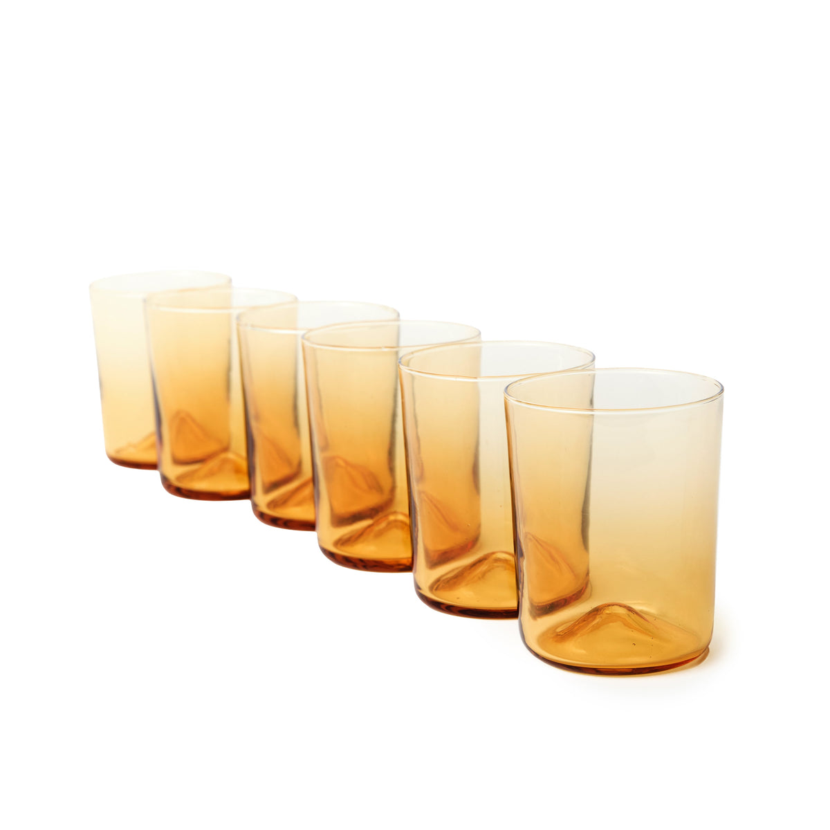 Verona Tumbler, Amber, 7.5 oz, Set of 6