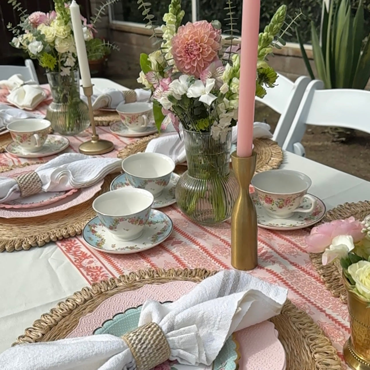 Everyday Whitewash Napkin Ring - Set of 4