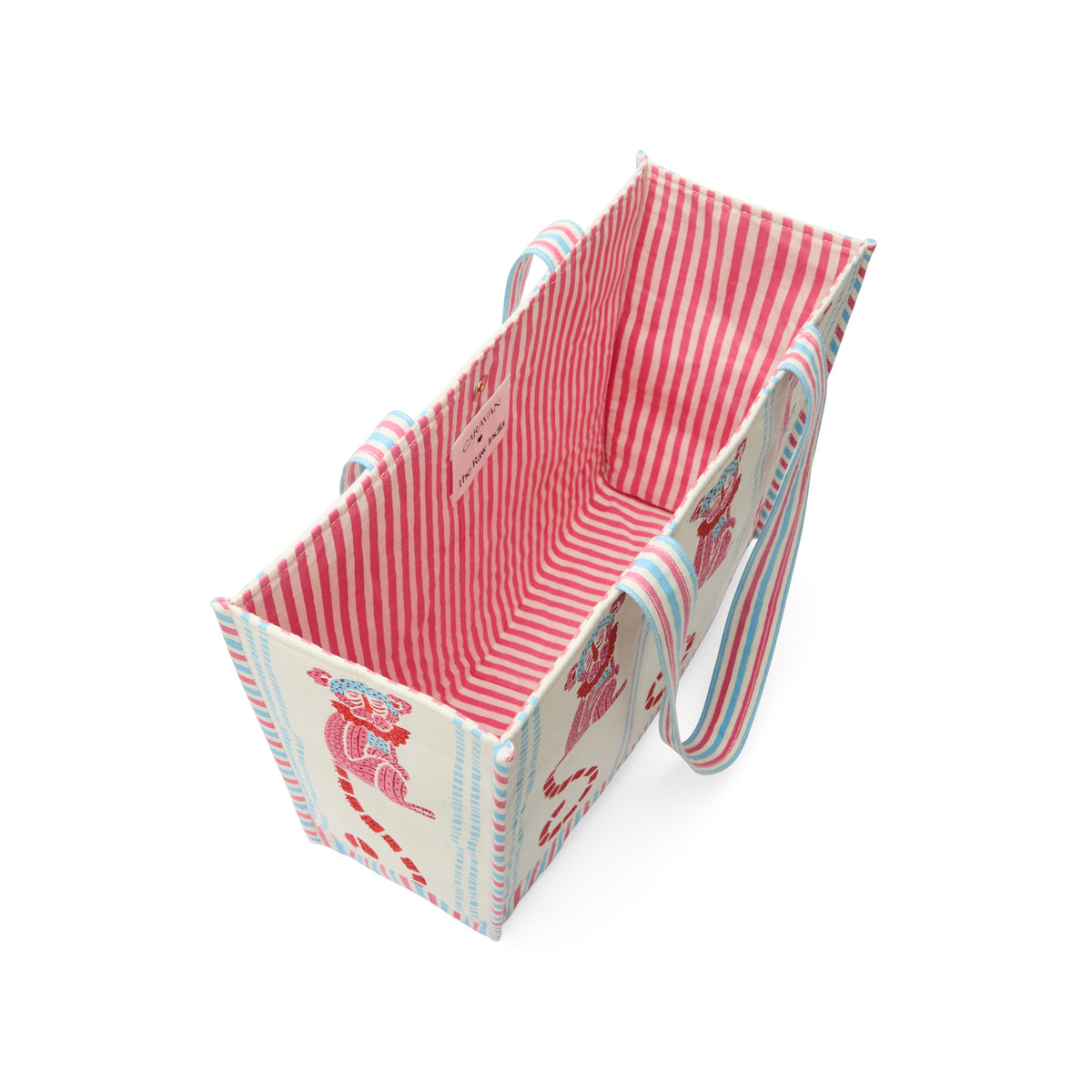 Jeu de Singes Blue & Pink Tote Bag
