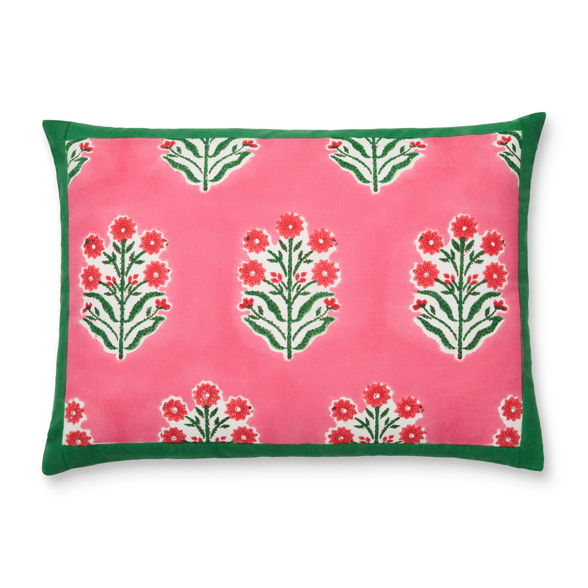 Jeu de Singes Pink & Green Cushion Cover