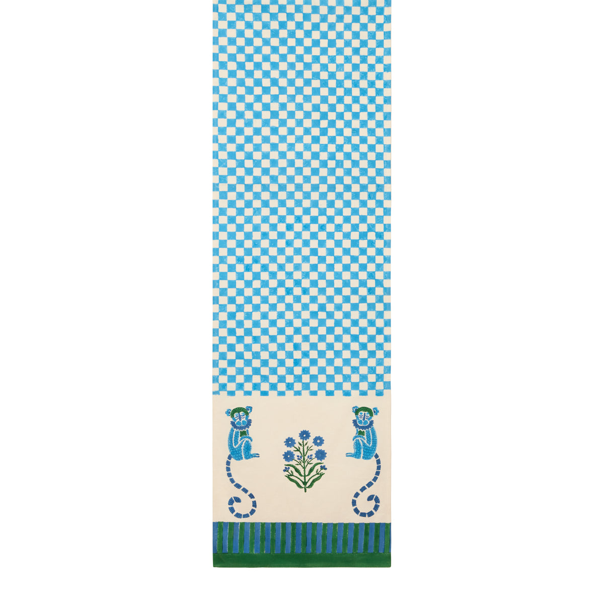 Jeu de Singes Blue & Green Runner